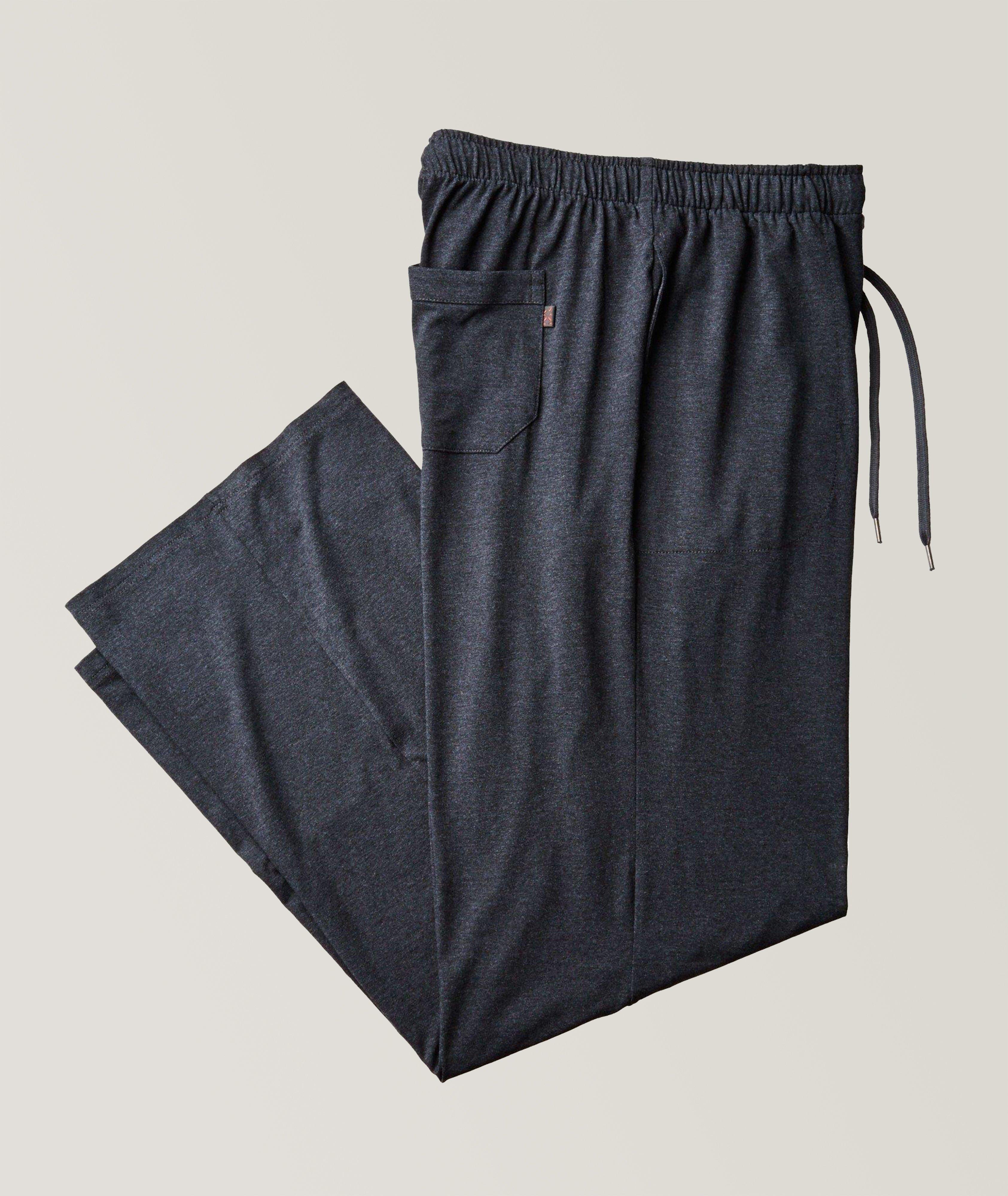 Black Cotton Lounge Pants