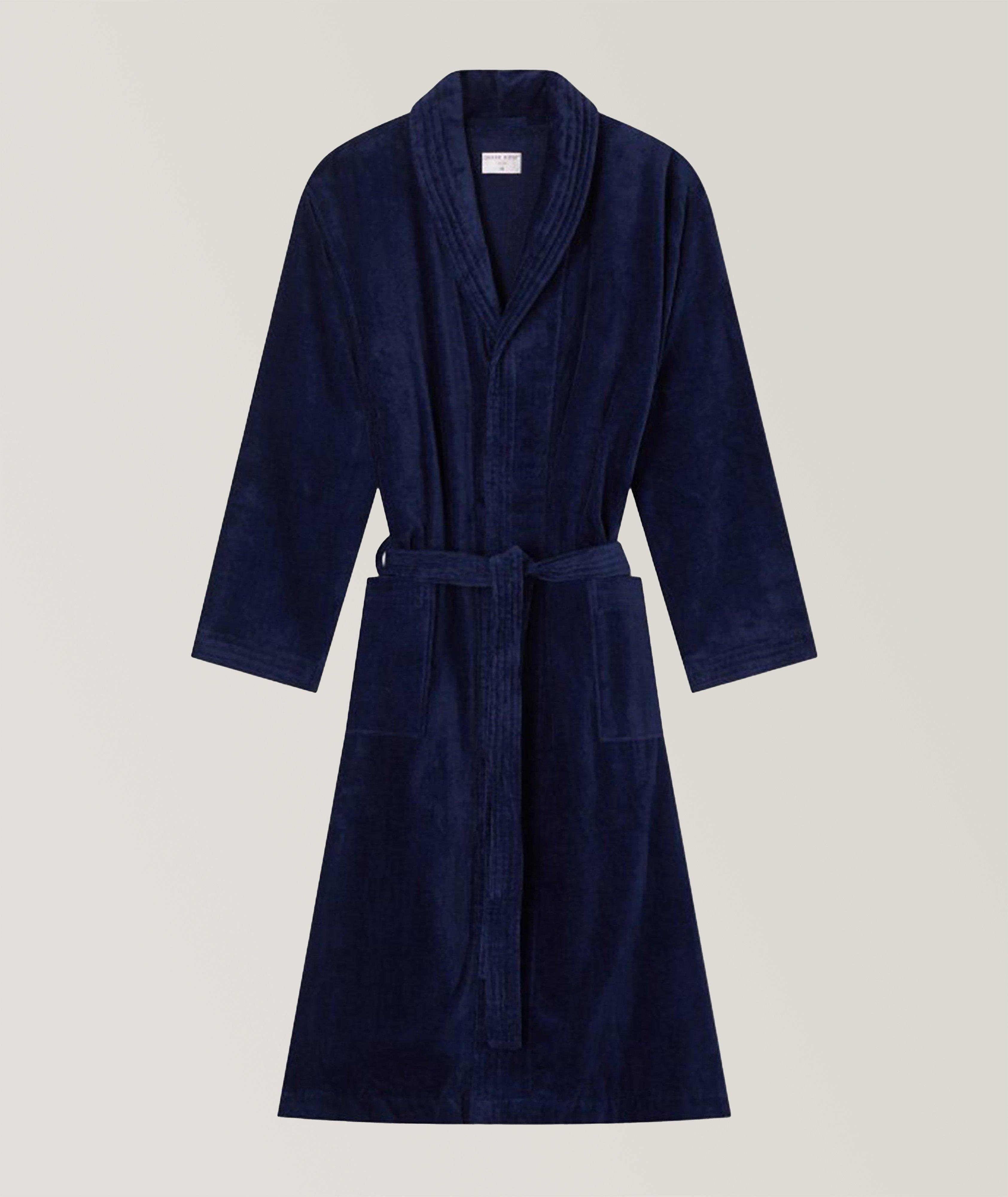 Derek Rose Cotton Velour Robe, Sleepwear