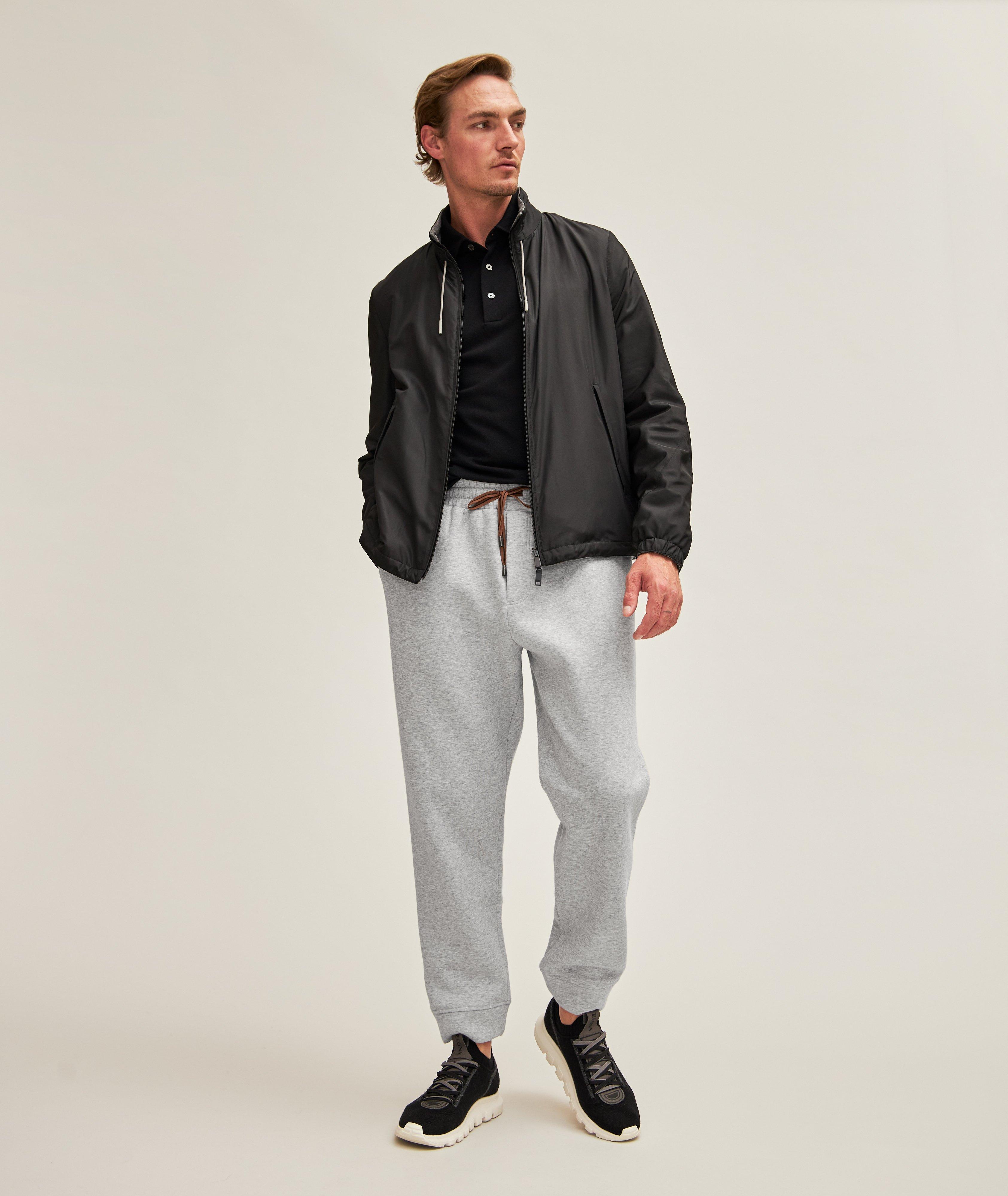 Pantalon sport en jersey de coton extensible image 1