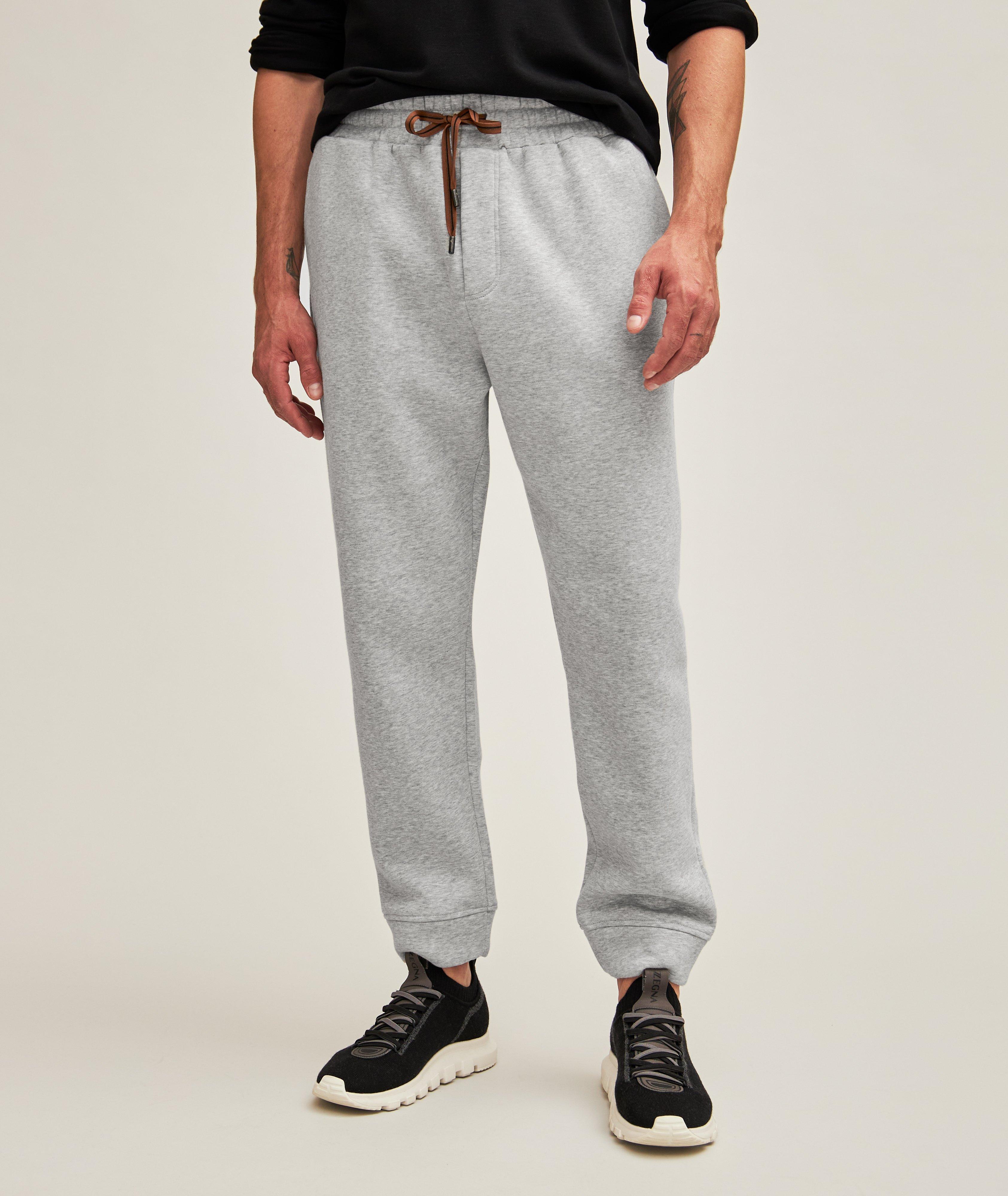 Pantalon sport en jersey de coton extensible image 2