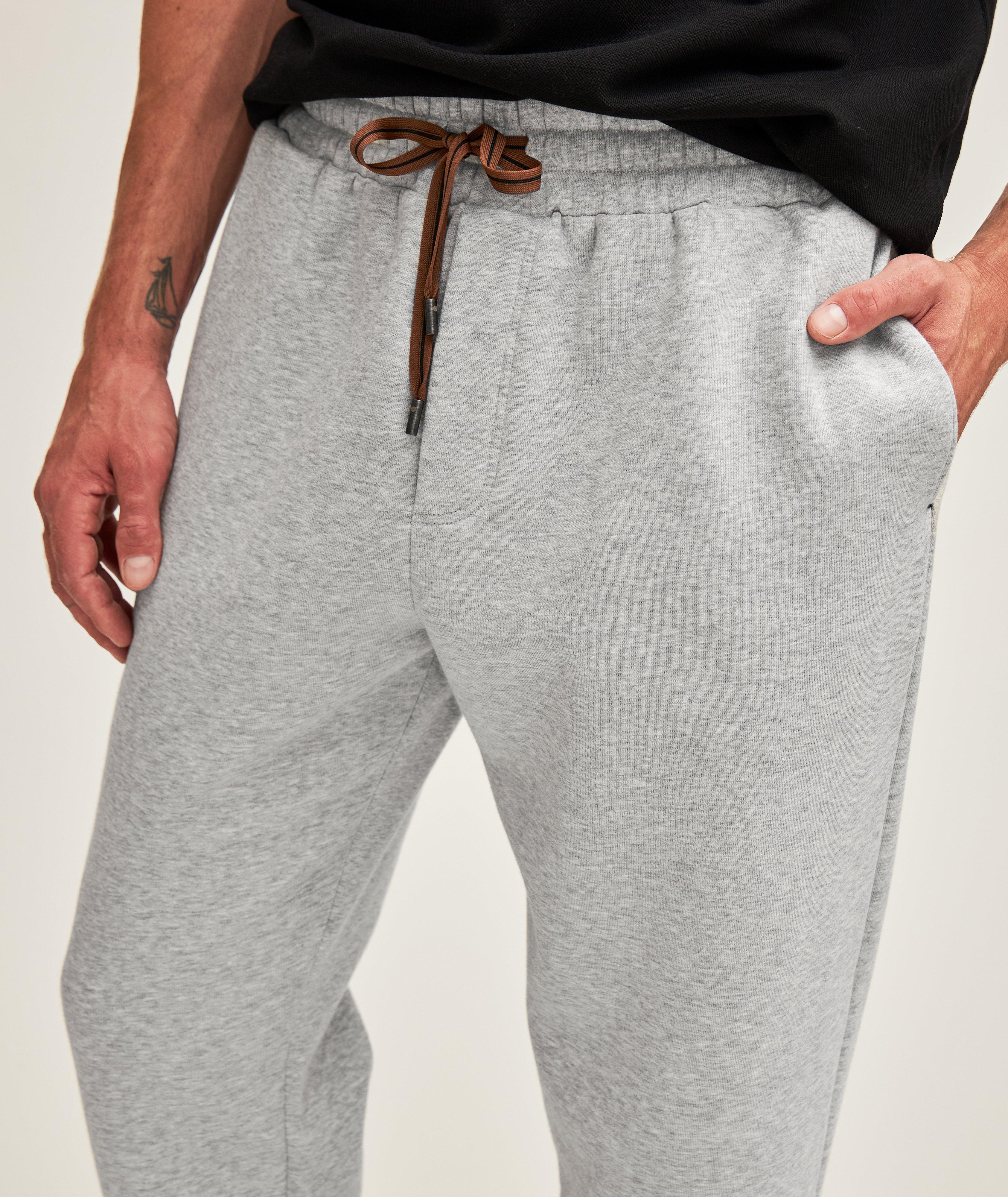 Pantalon sport en jersey de coton extensible image 4