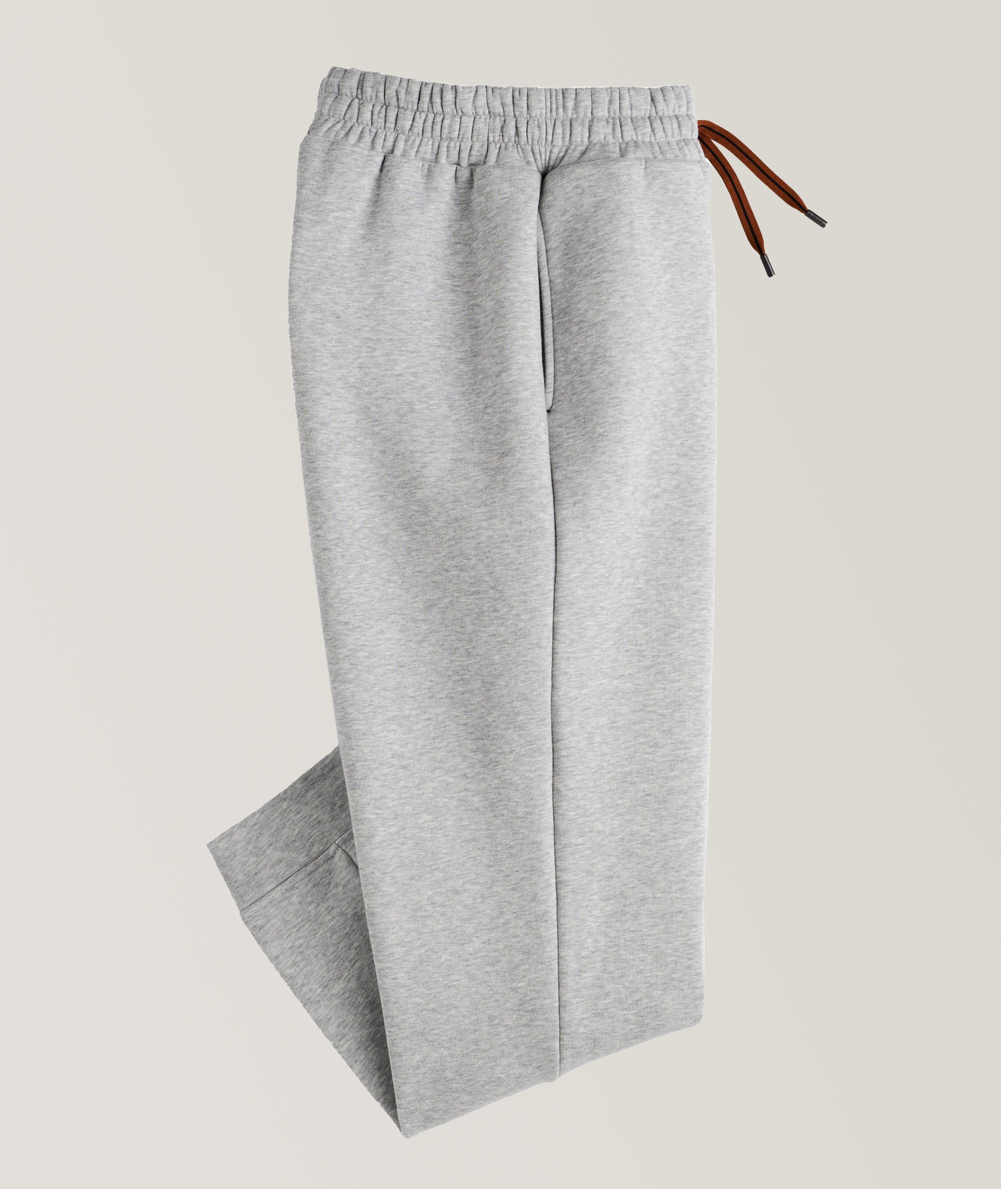 Pantalon sport en jersey de coton extensible image 0