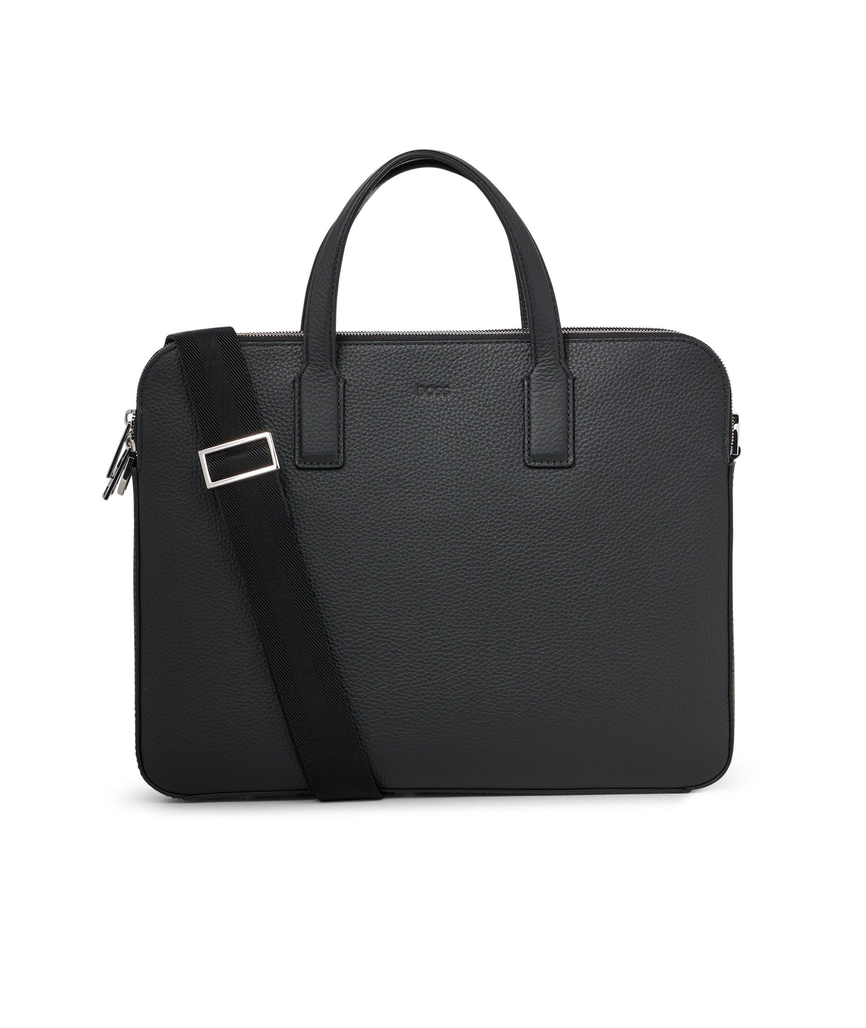 BOSS Crosstown Grain Leather Briefcase | Bags & Cases | Harry Rosen