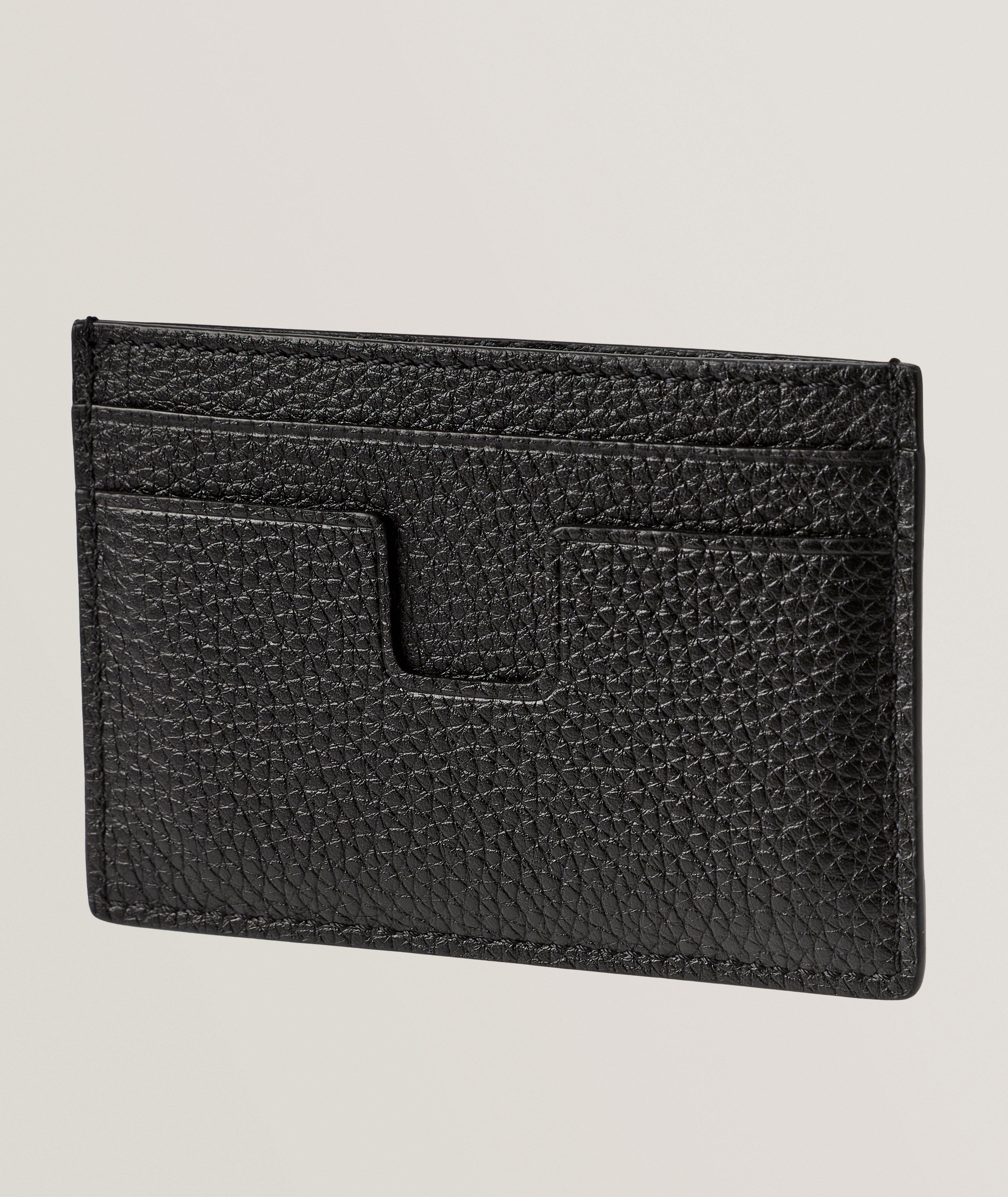 Soft Grain Leather T Line Classic Cardholder  image 2