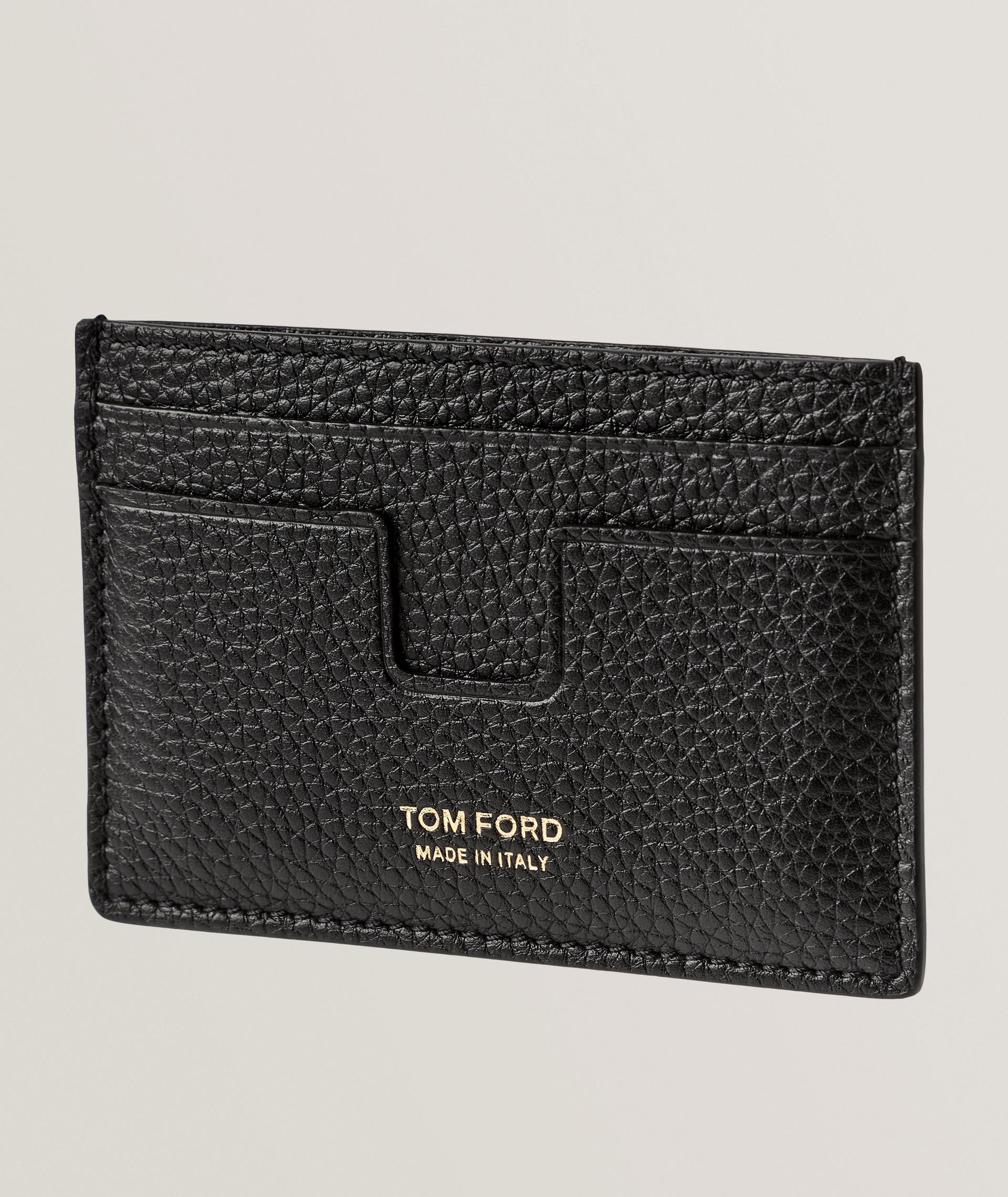 Soft Grain Leather T Line Classic Cardholder  image 0