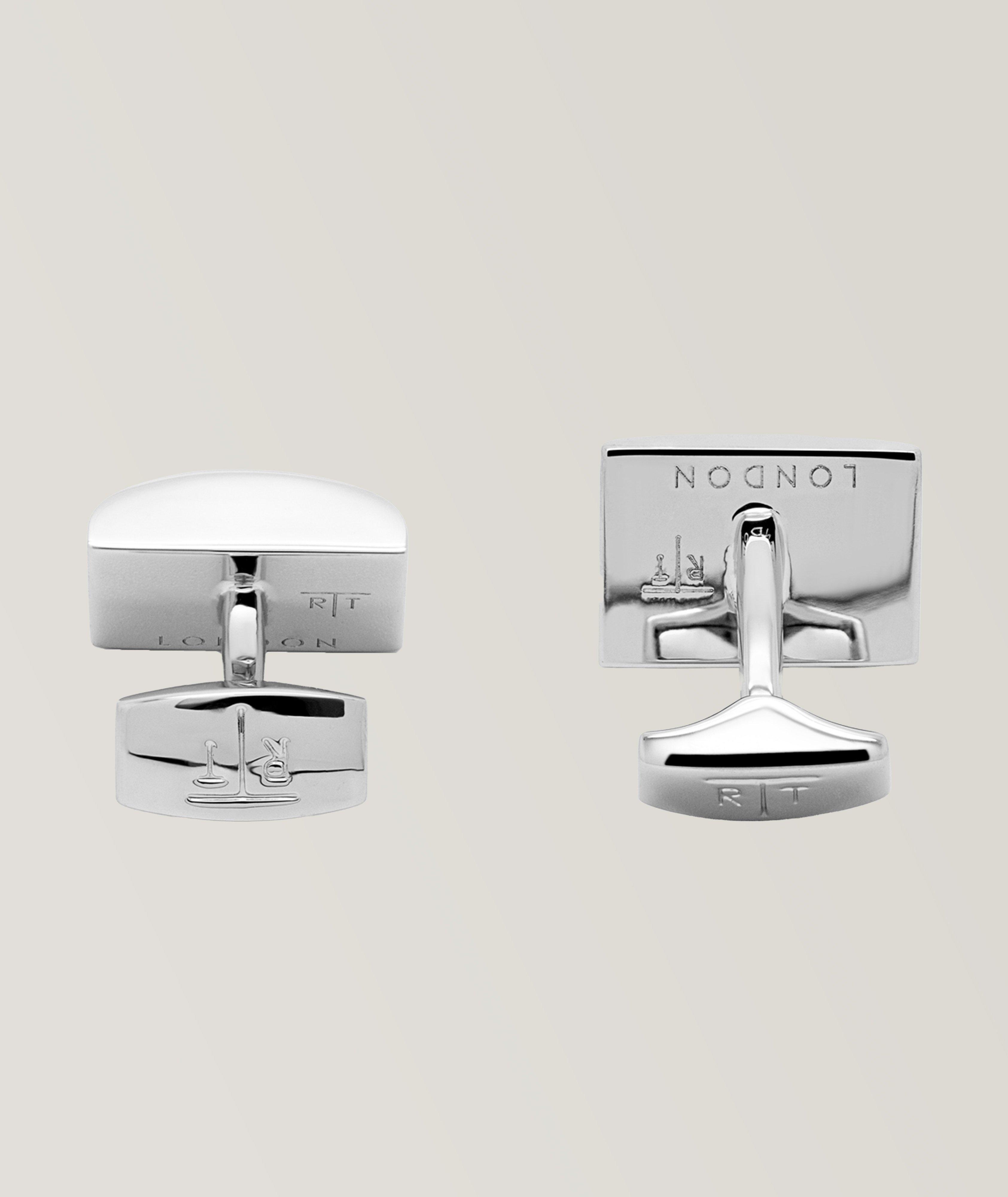 Retangular D-Shape Cufflinks image 1