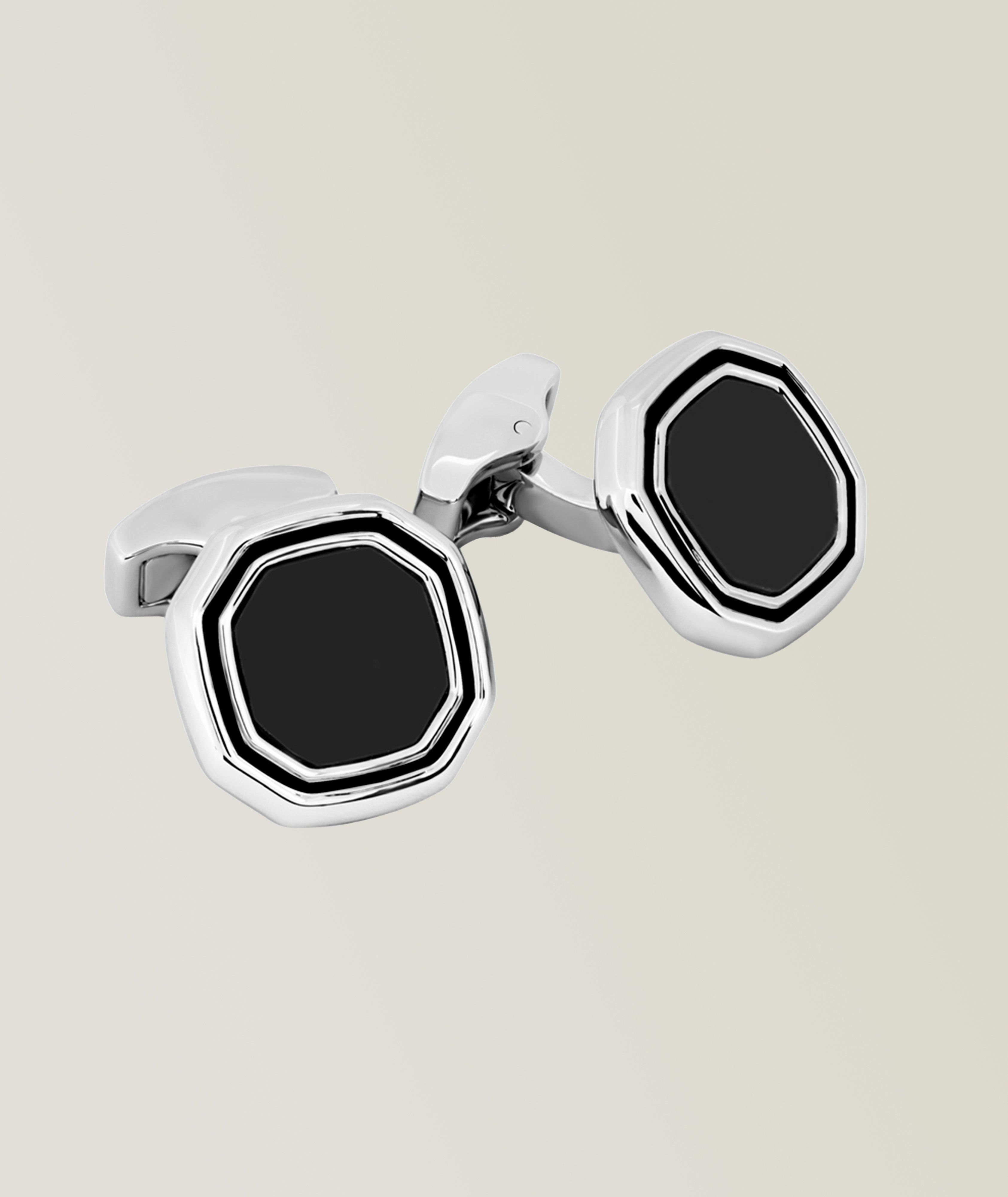 Octagon Onyx Cufflinks  image 0