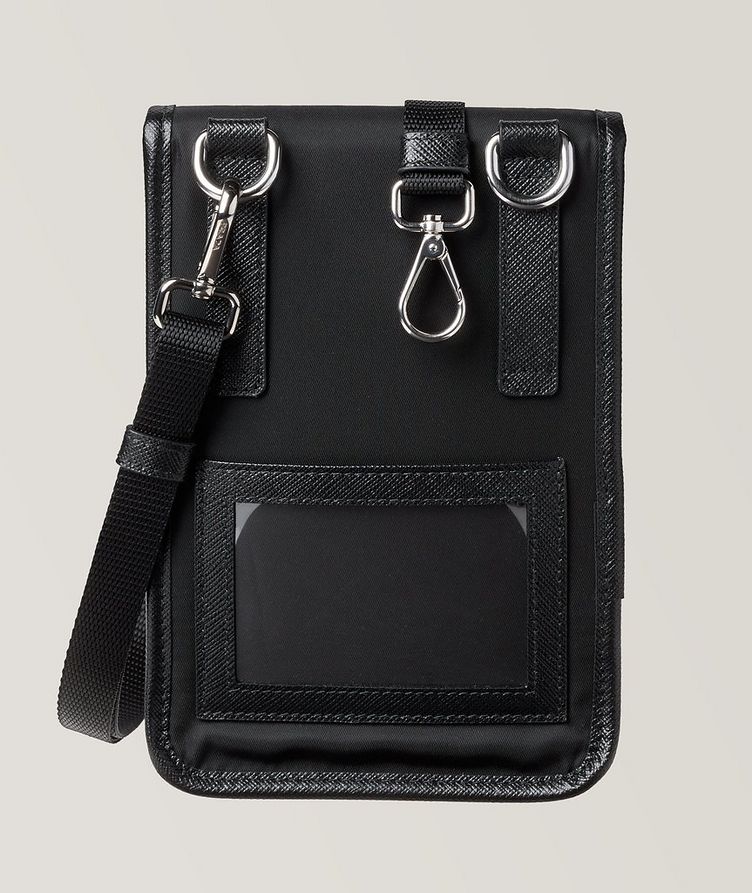 Nylon And Saffiano Leather Smart Phone Carrier image 1