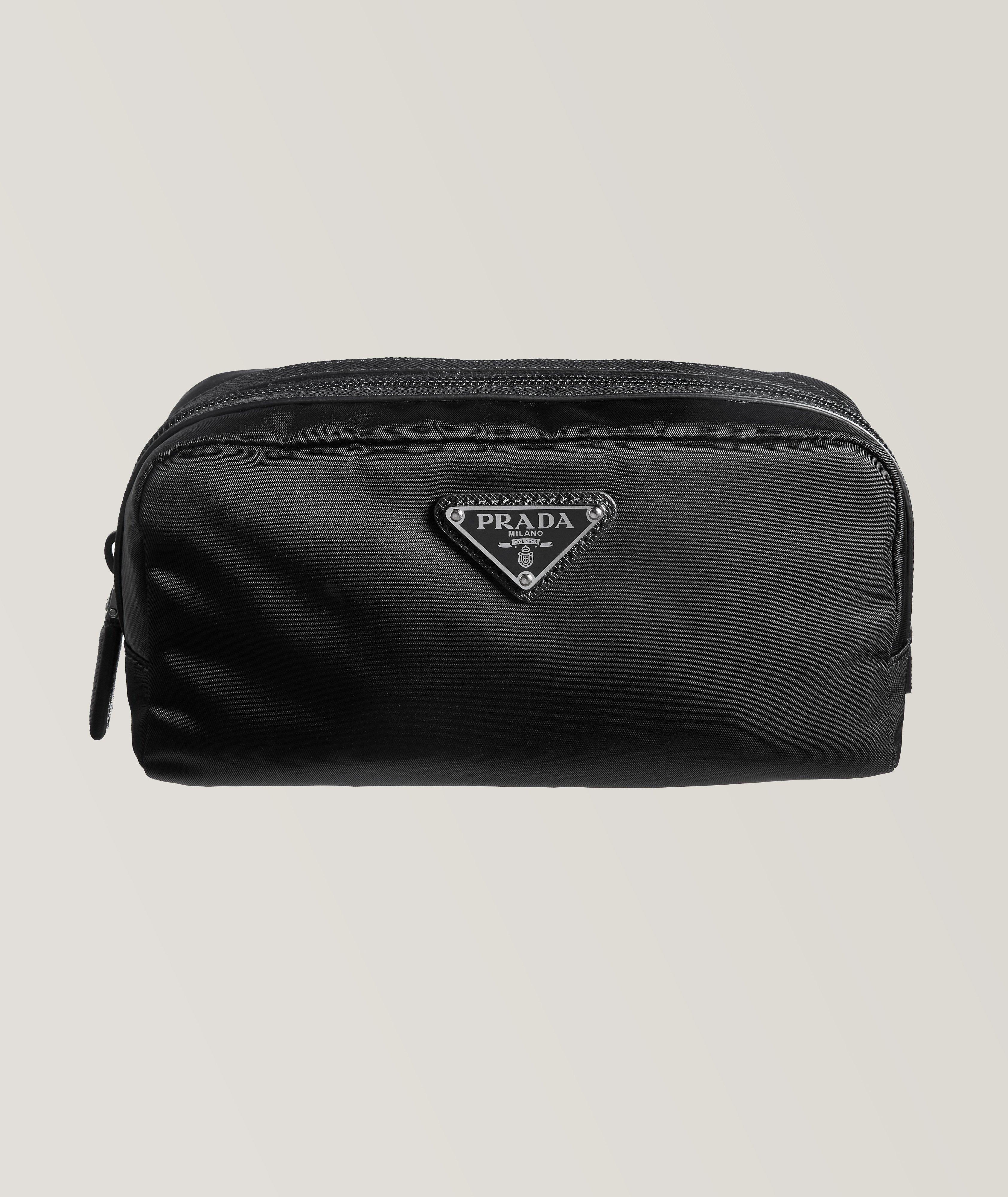 Re-Nylon & Saffiano Leather Toiletry Bag image 0