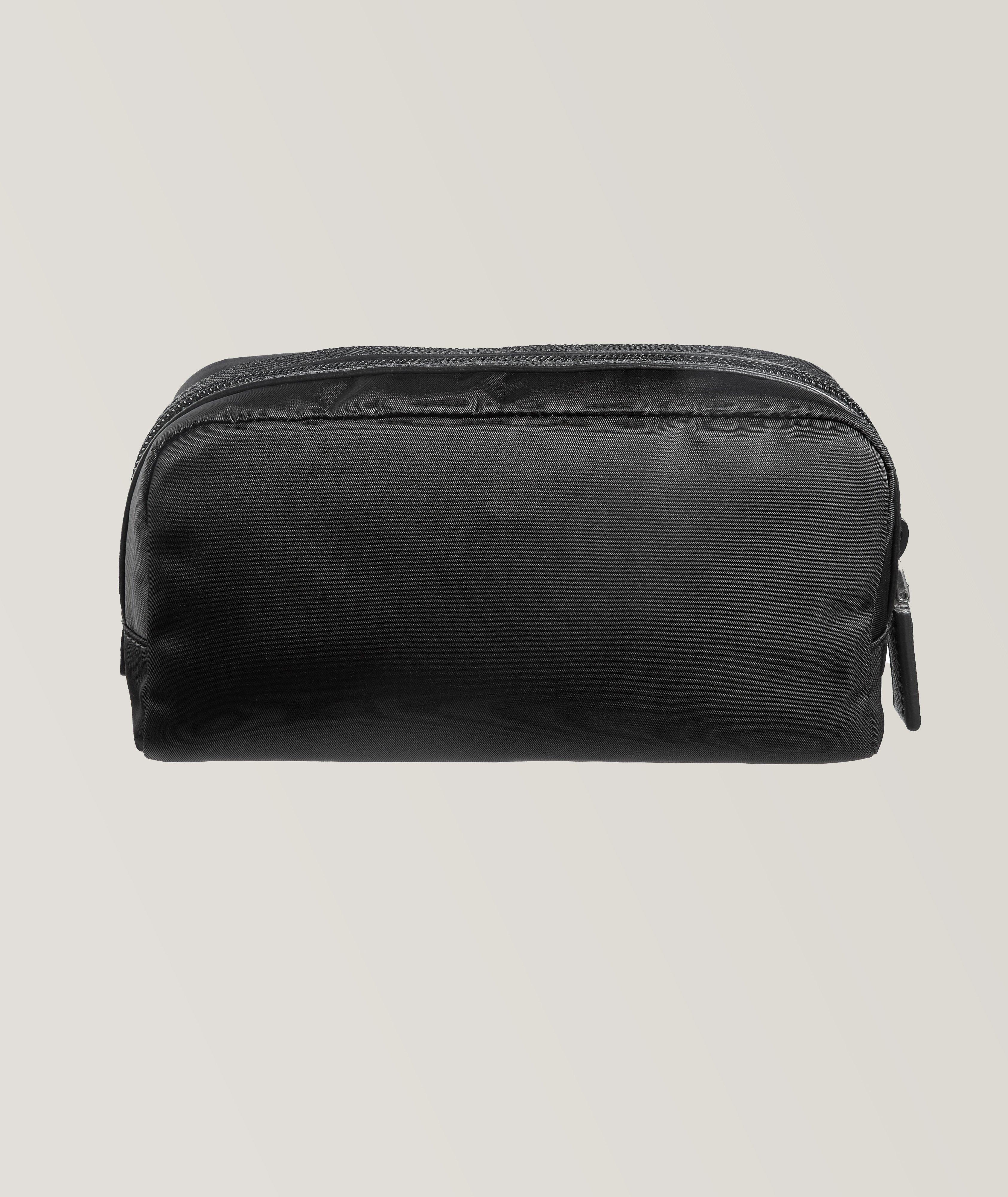 Re-Nylon & Saffiano Leather Toiletry Bag image 1
