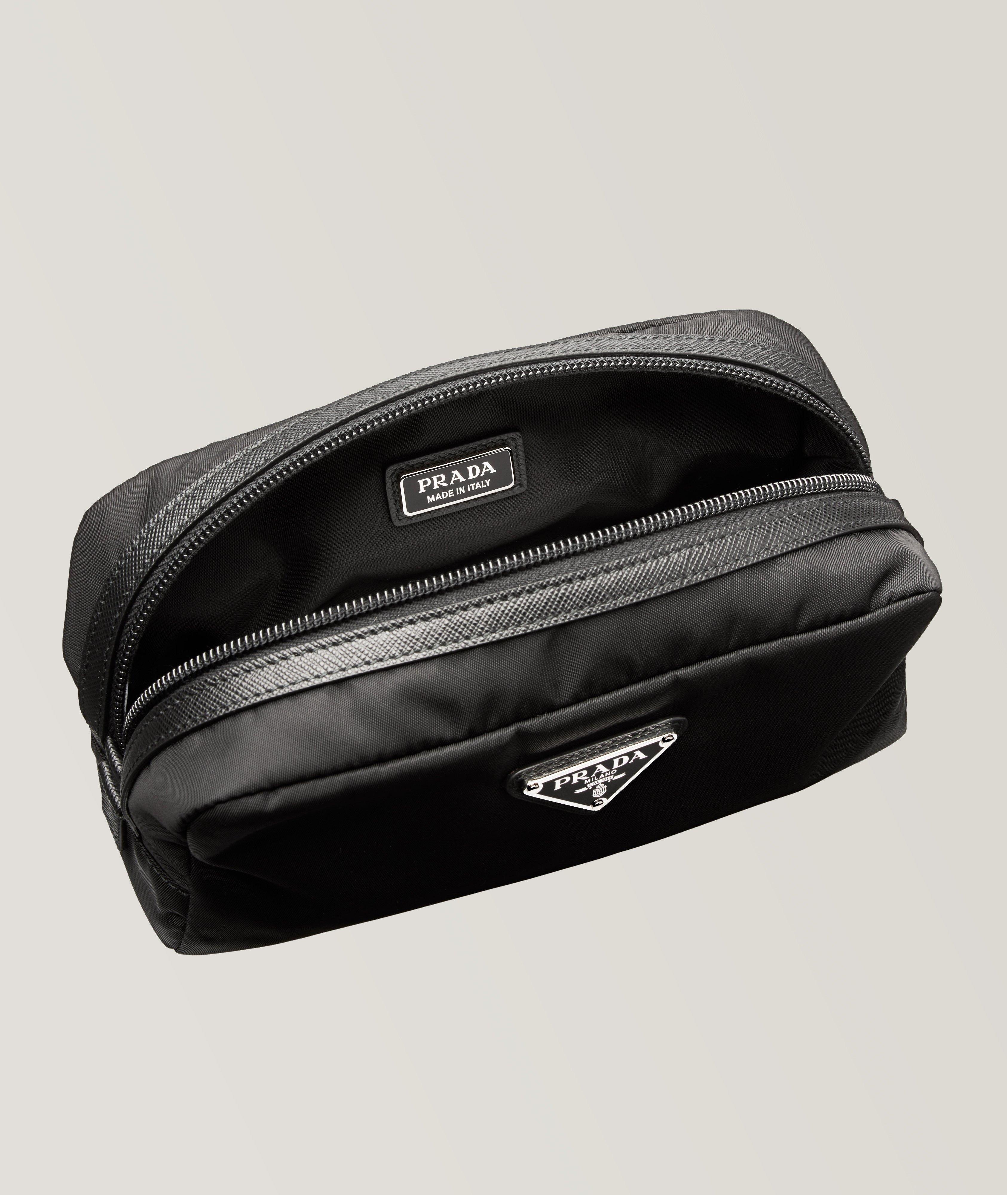 Re-Nylon & Saffiano Leather Toiletry Bag image 2