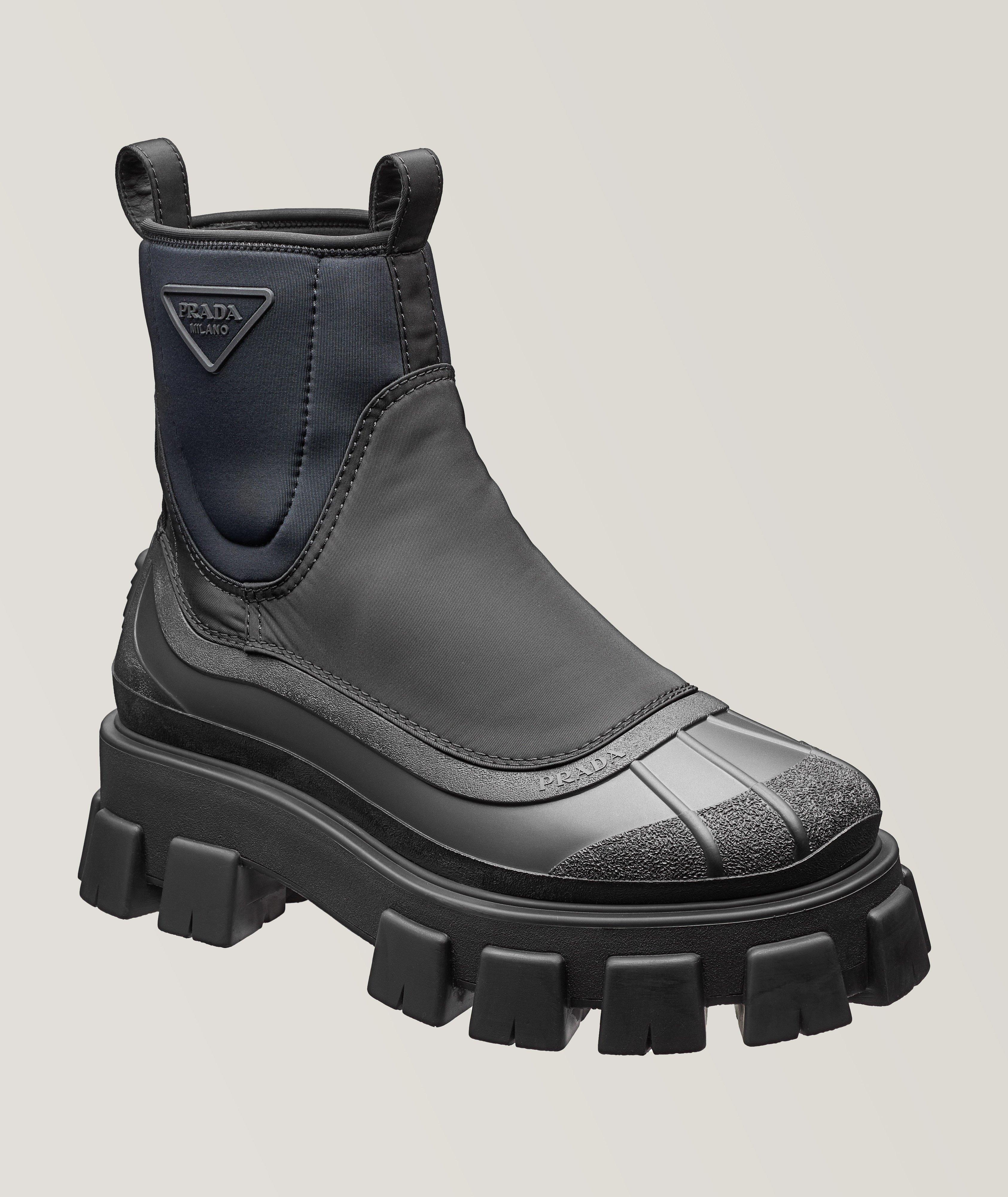 Prada Monolith Re-Nylon Gabardine Boots