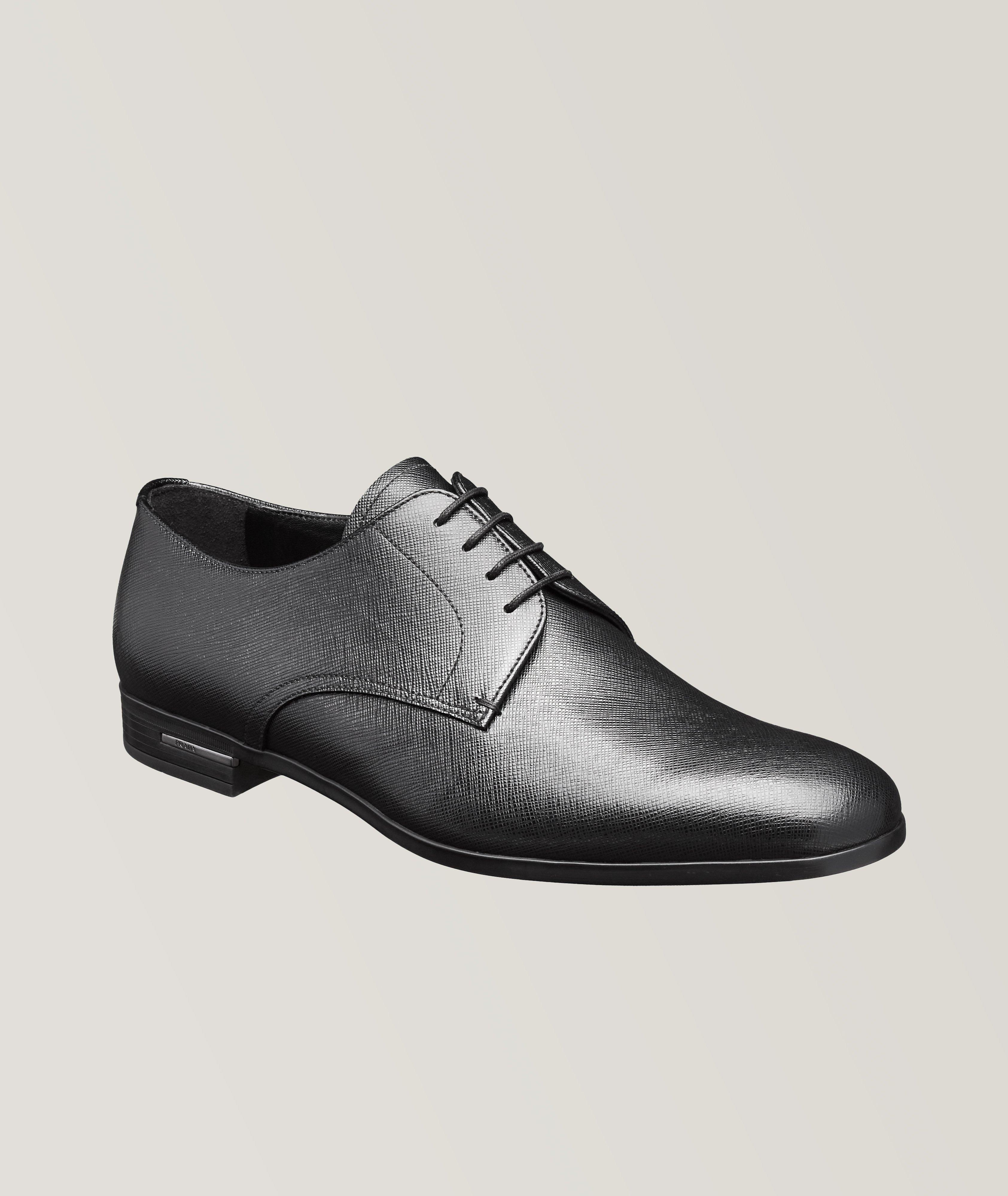 Chaussure lacée en cuir Saffiano image 0