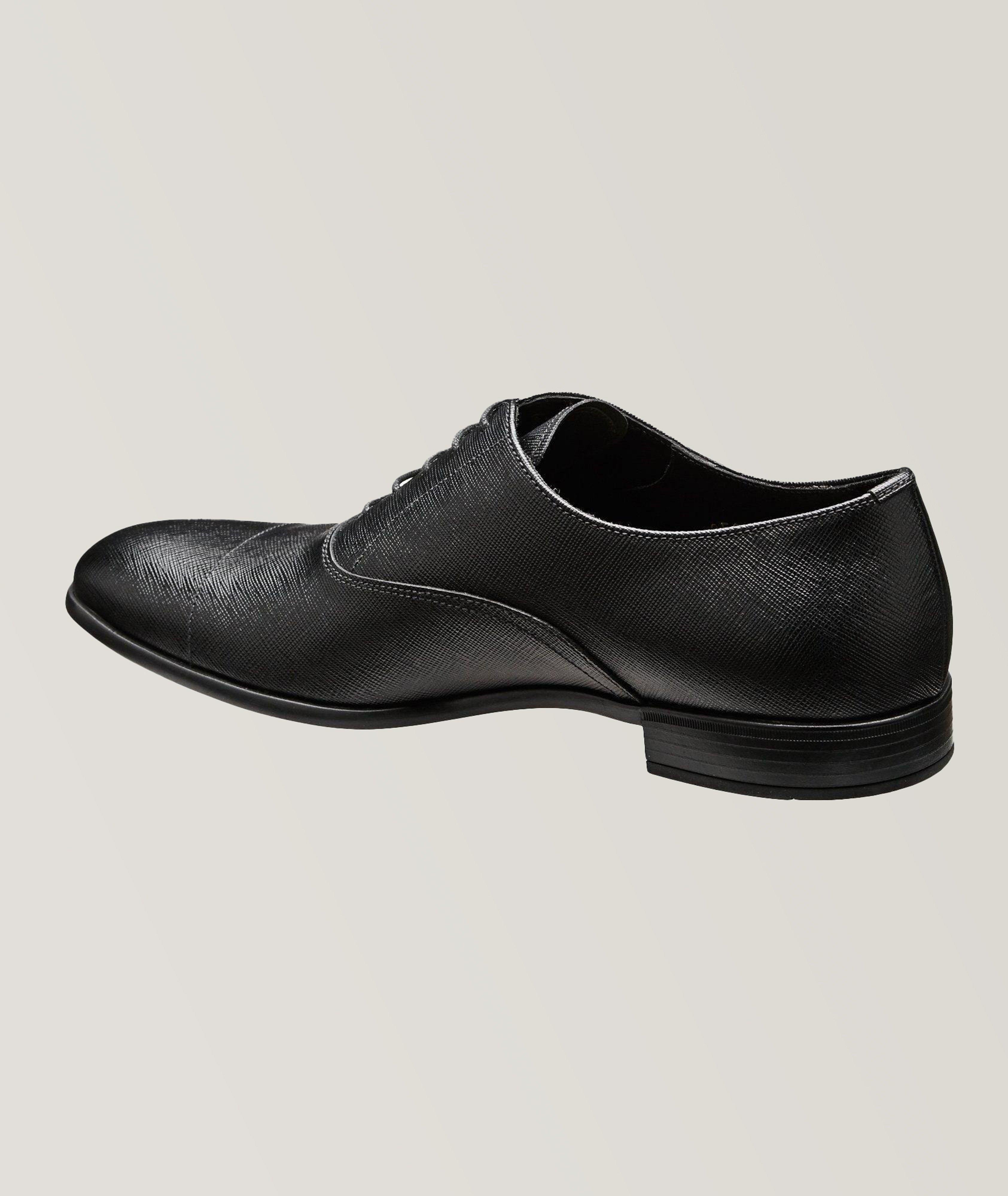 Chaussure lacée en cuir Saffiano image 1
