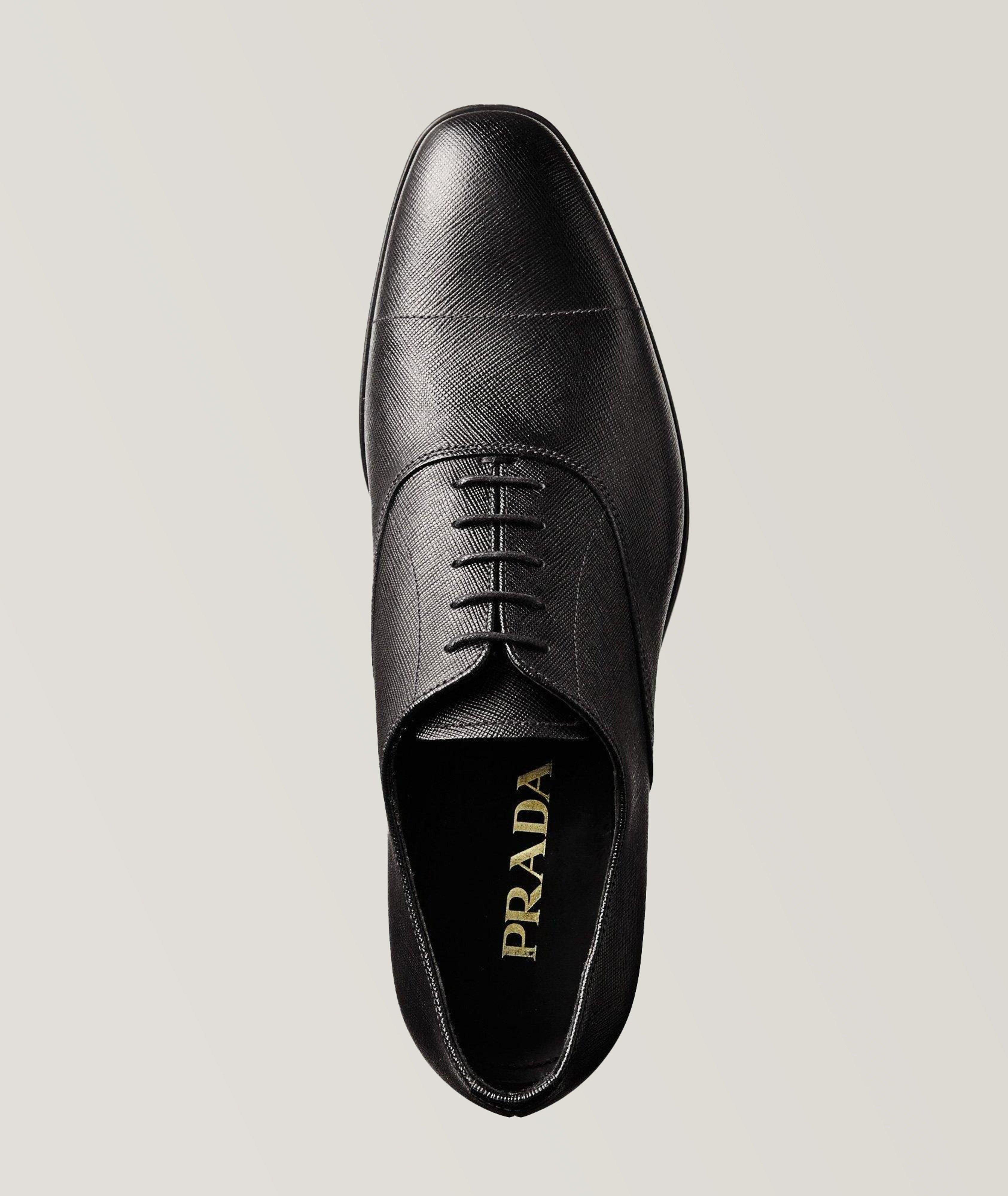 Prada saffiano mens on sale shoes