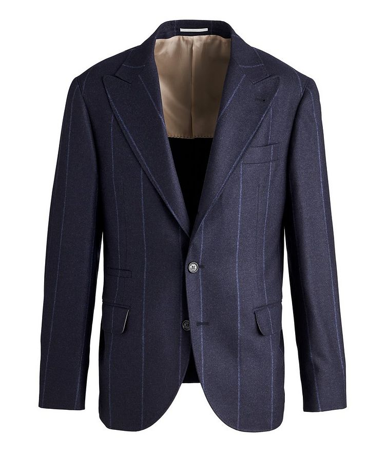 Chalk Stripe Wool-Silk-Cashmere Sports Jacket image 0