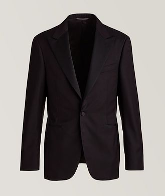 Canali Wool Bordeaux Tuxedo Jacket