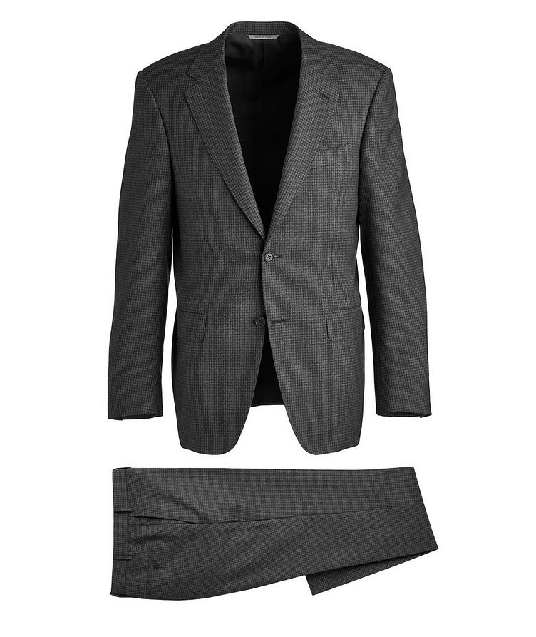 Impeccabile Wool Mini Check Suit image 0
