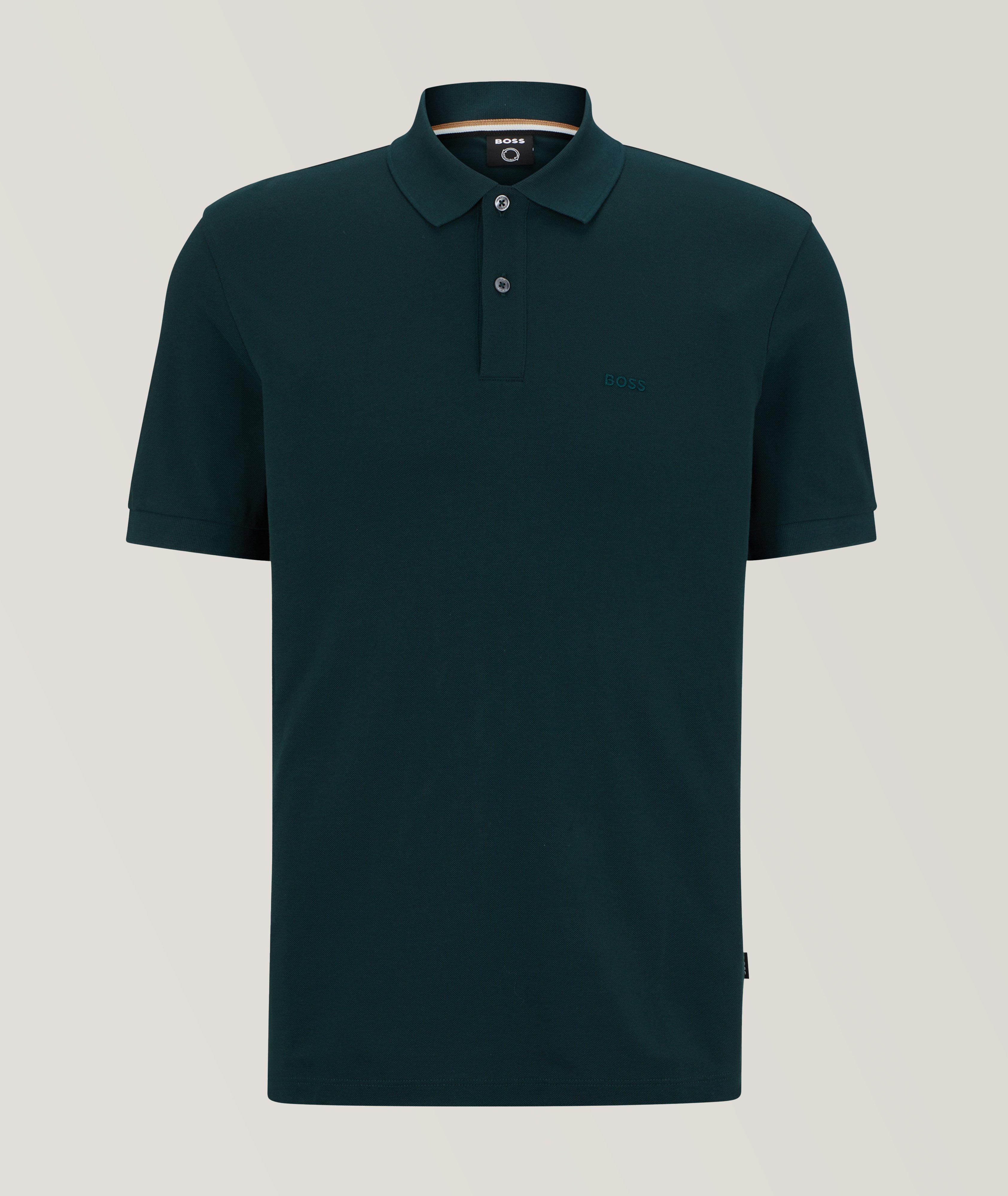 BOSS Tonal Logo Organic Cotton Piqué Polo | Polos | Harry Rosen