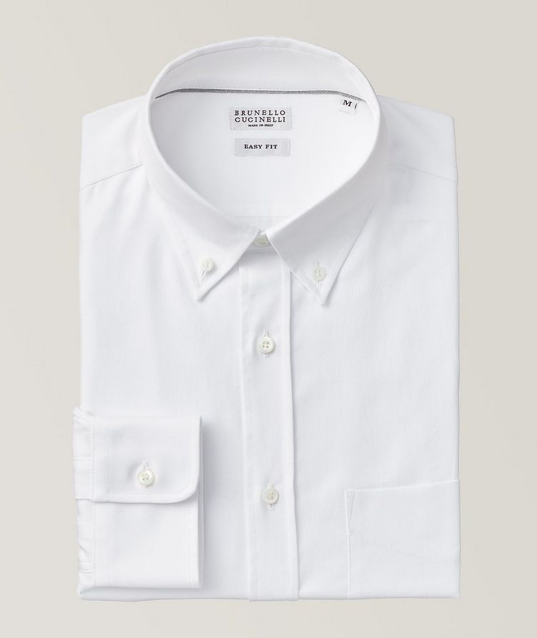 Twill Cotton Button-Down Shirt image 0