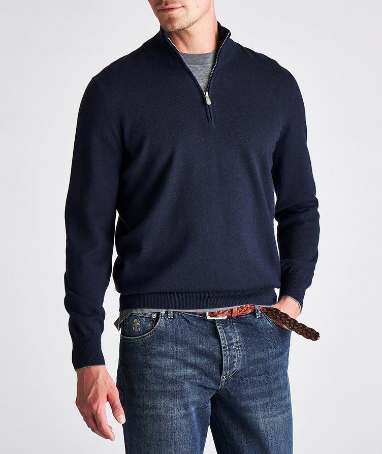 Half-Zip Cashmere Sweater image 1