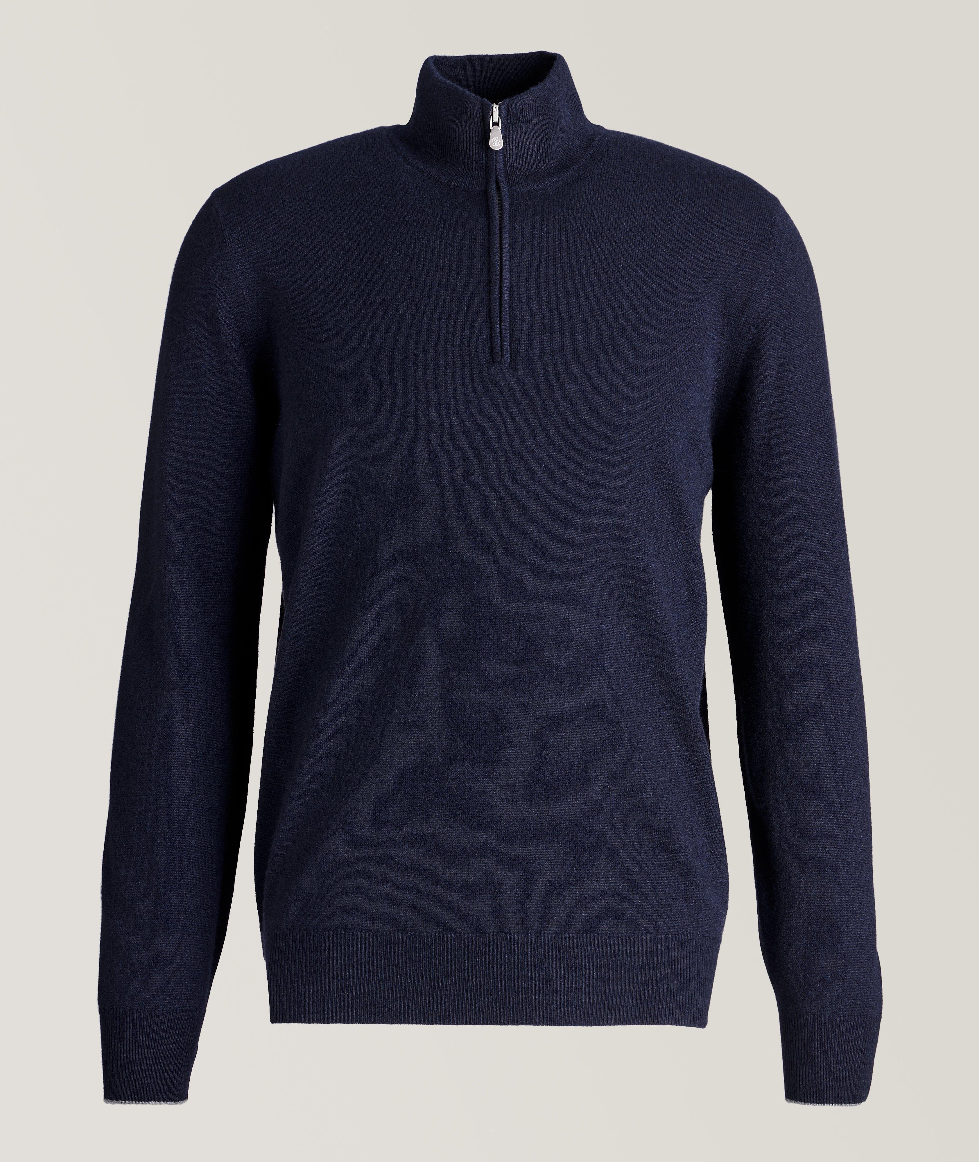 Quarter-Zip Cashmere Sweater image 0