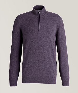 Brunello Cucinelli Half-Zip Cashmere Sweater