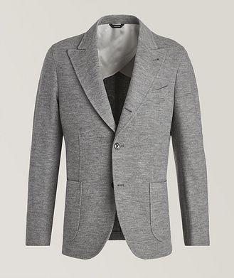 PATRICK ASSARAF Wool-Cotton Melange Sport Jacket