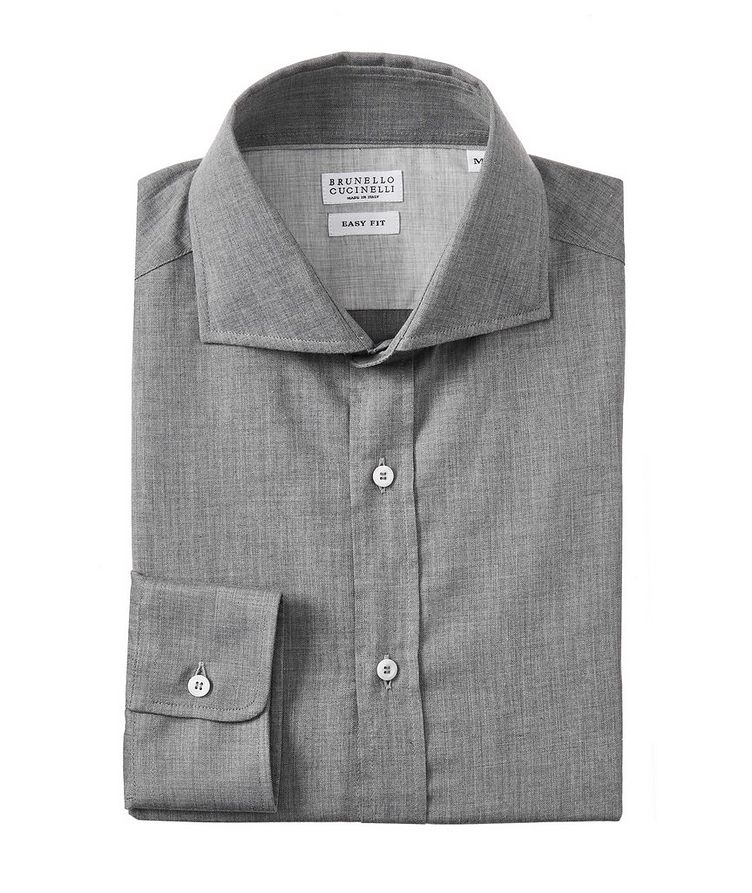 Contemporary Fit Cotton Herringbone Shirt image 0