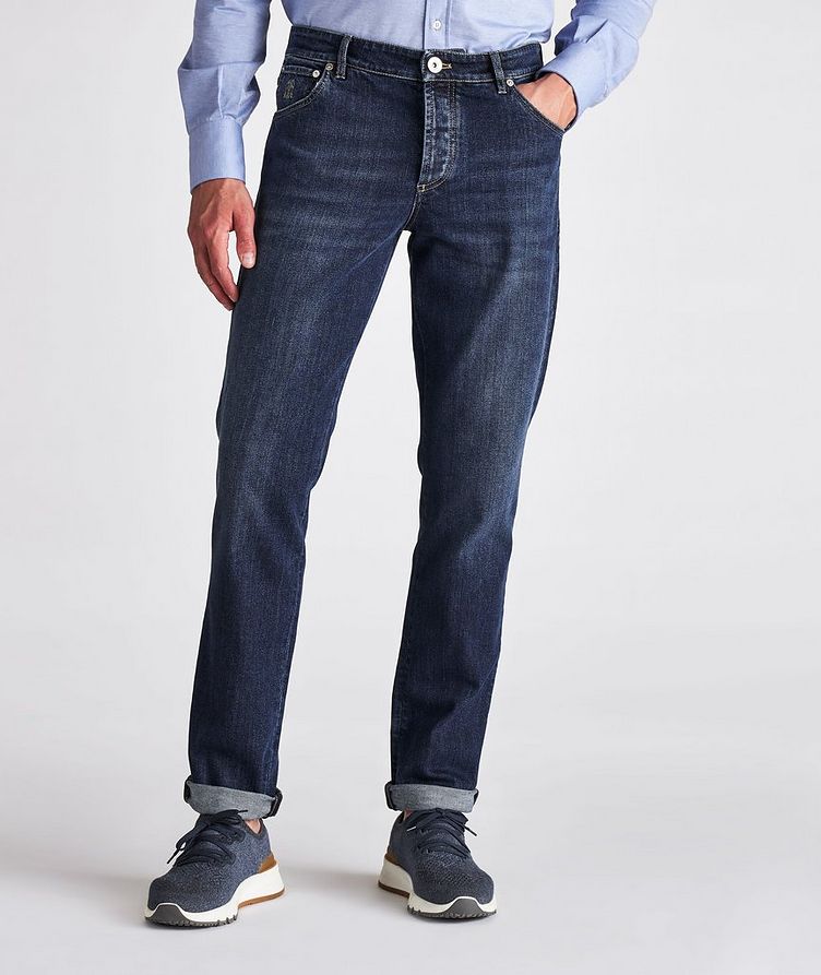 Stretch Garment Dyed Slim Fit Jeans image 2
