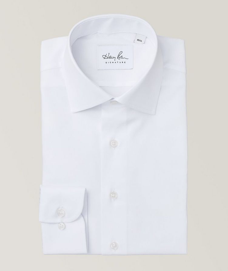 Contemporary Fit Textured Cotton Dress Shirt image 0