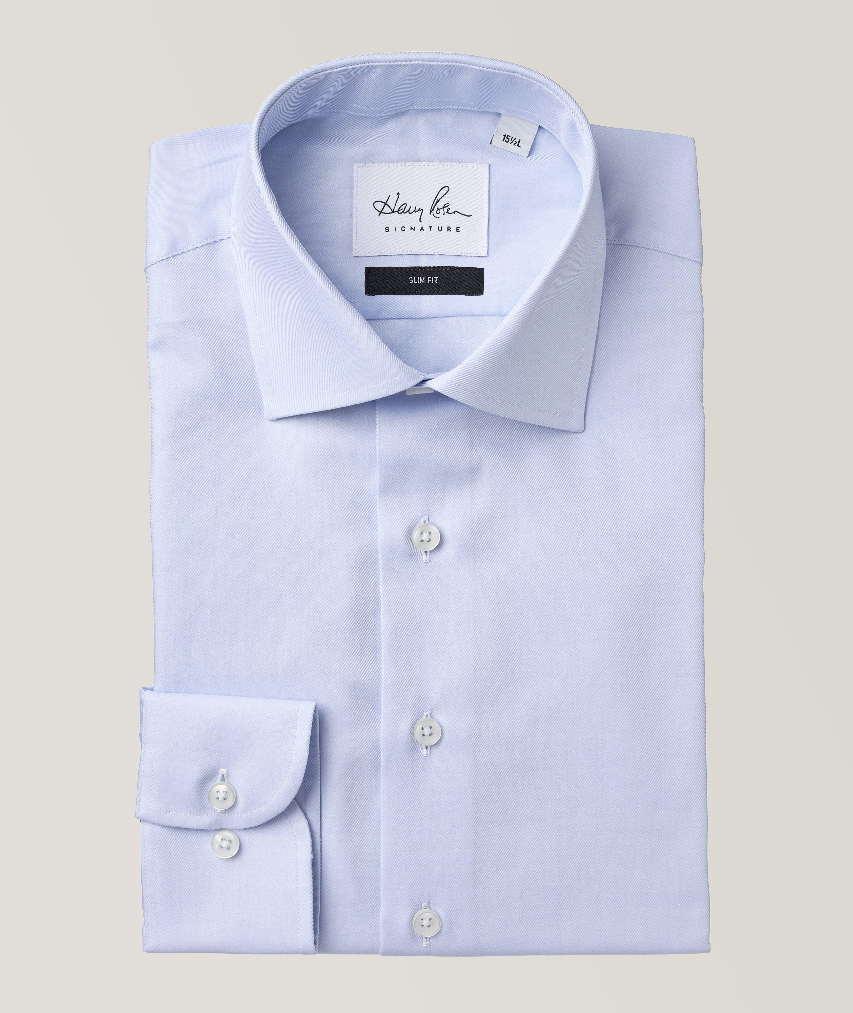 Chemise habillée en coton de coupe amincie image 0