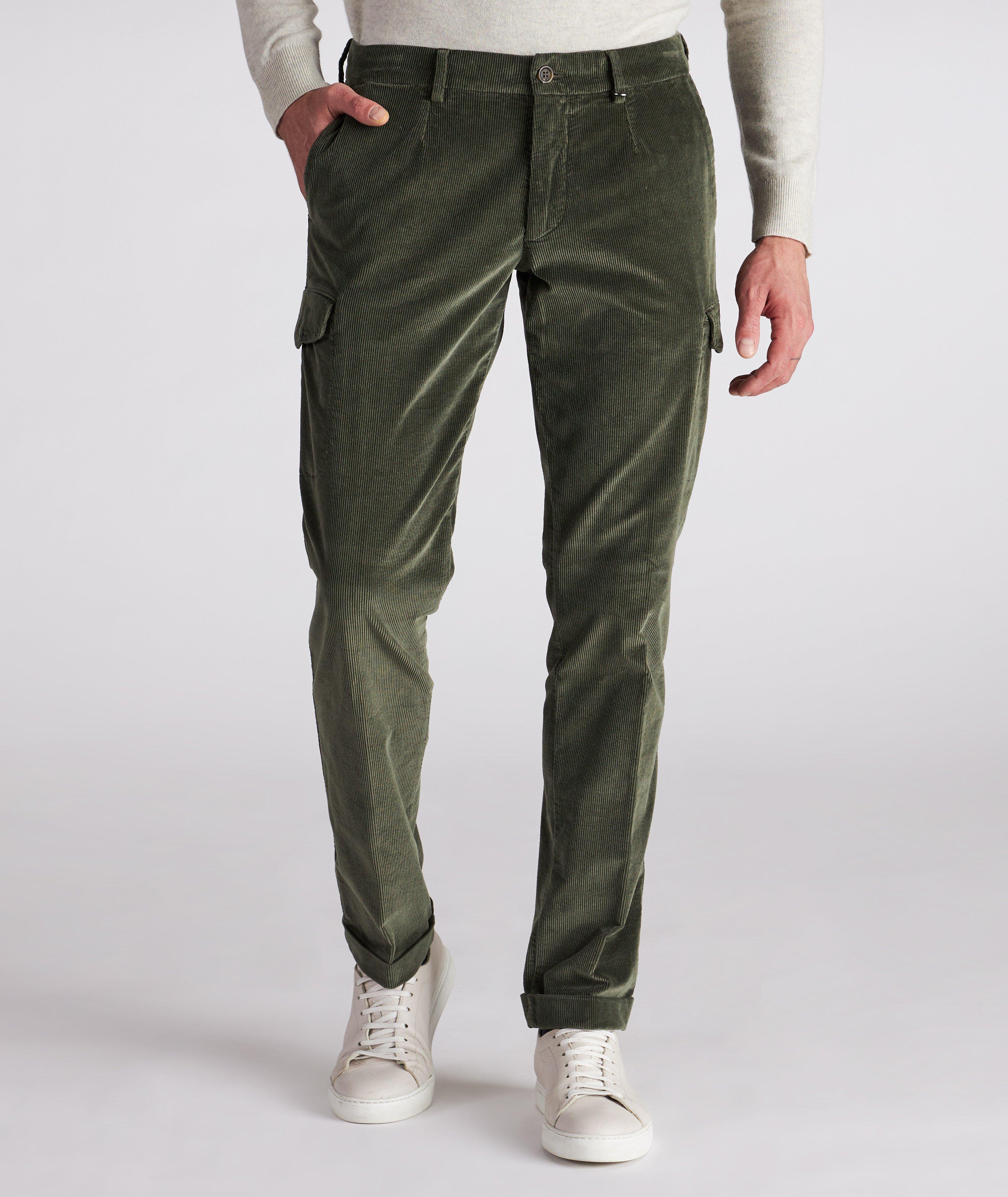 Corduroy Cargo Stretch-Cotton Cuffed Pants image 1