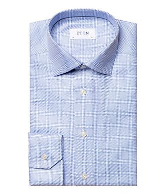 Eton Contemporary Fit Luxe Twill Check Shirt