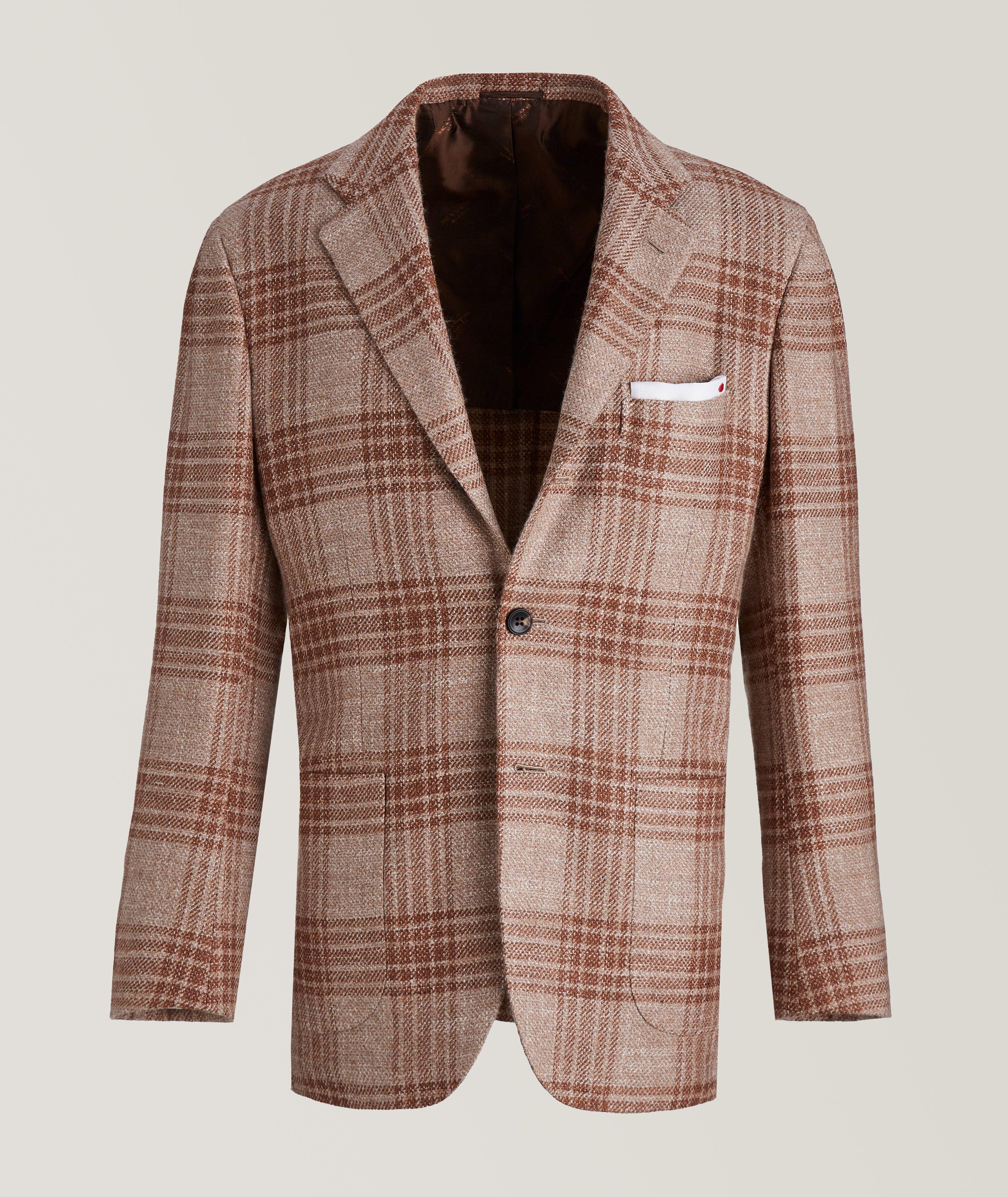 Plaid Cashmere Sport Jacket image 0