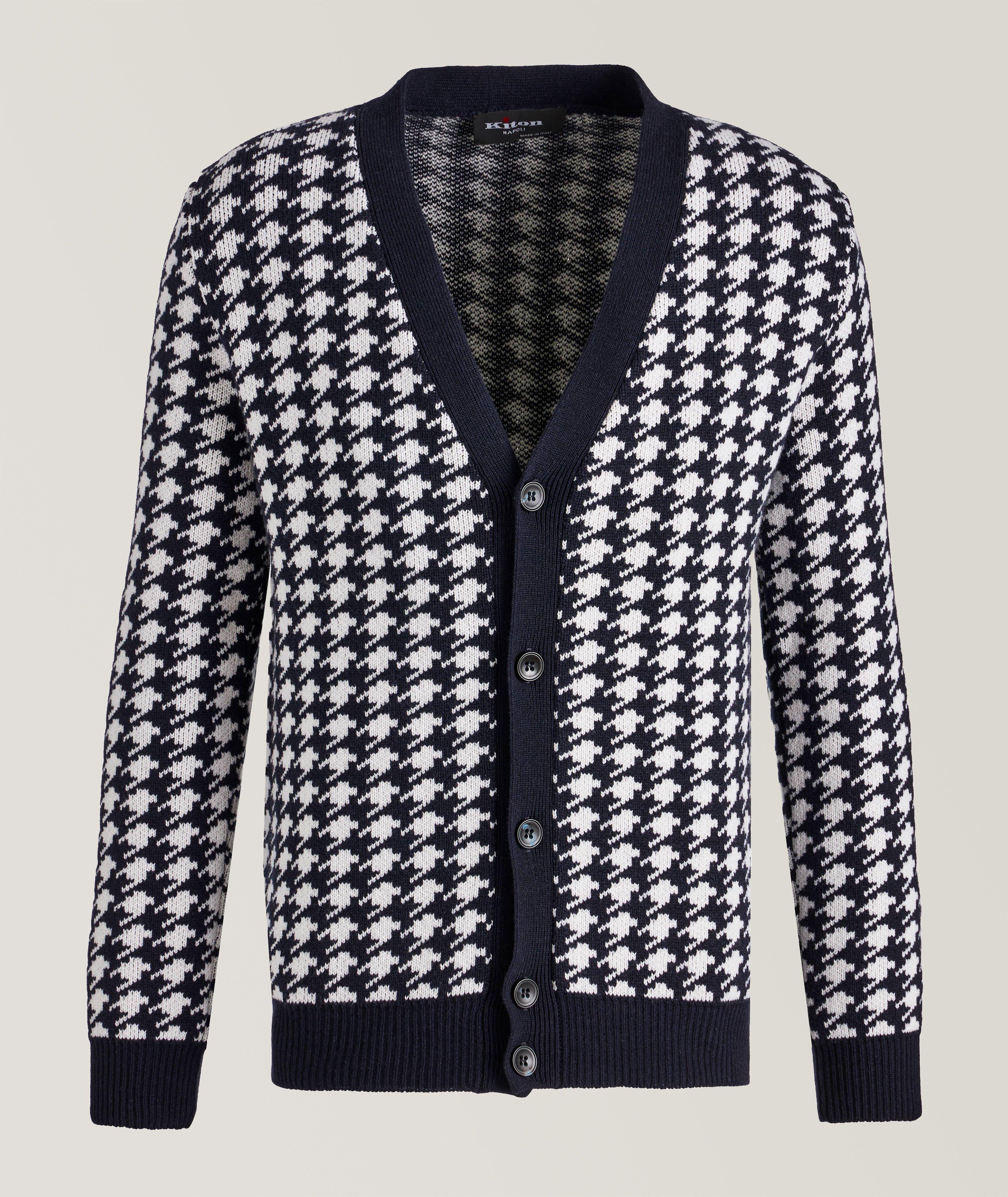 Cashmere Houndstooth Cardigan image 0