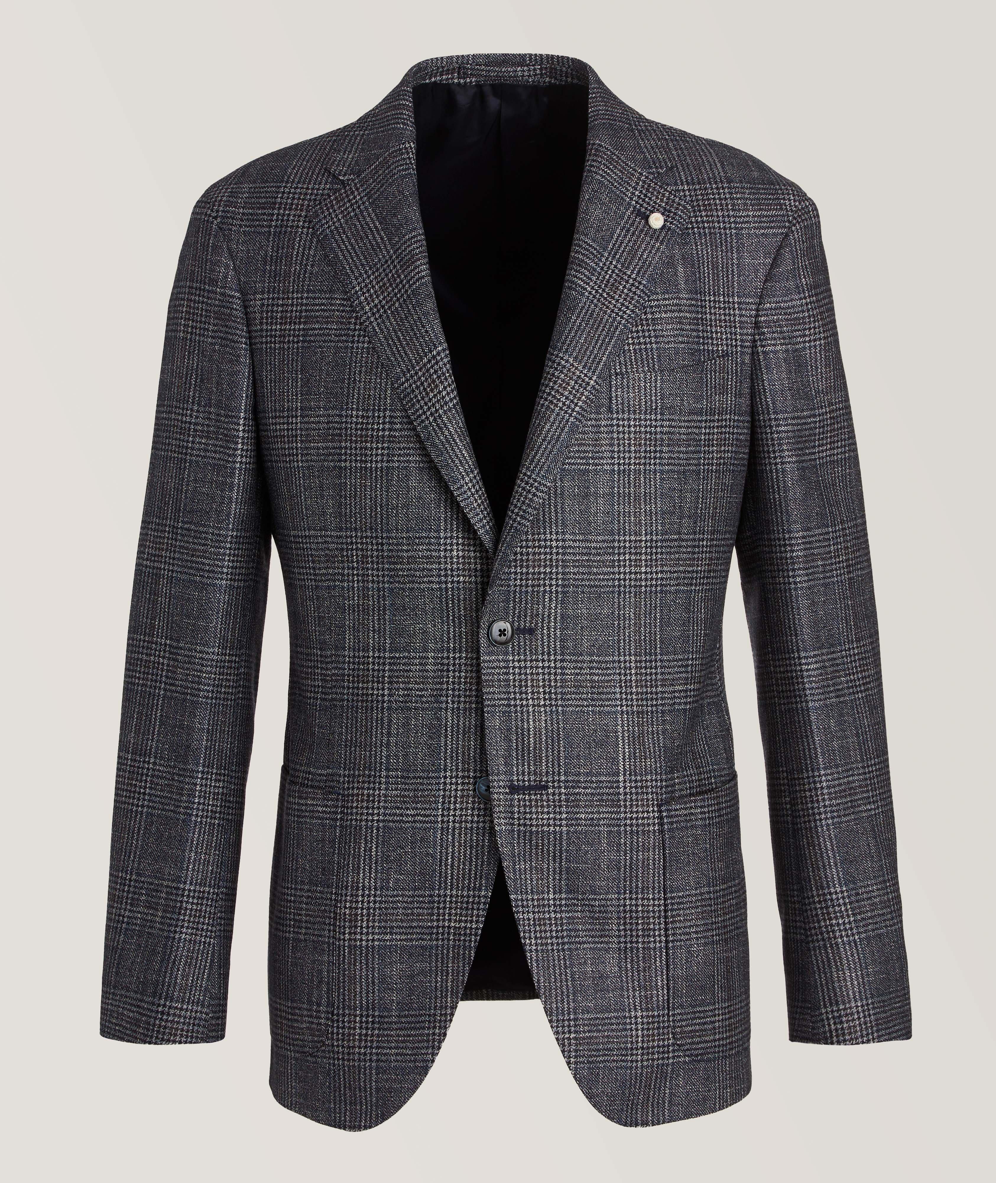 Glen Check Wool, Silk & Cashmere Sport Jacket image 0