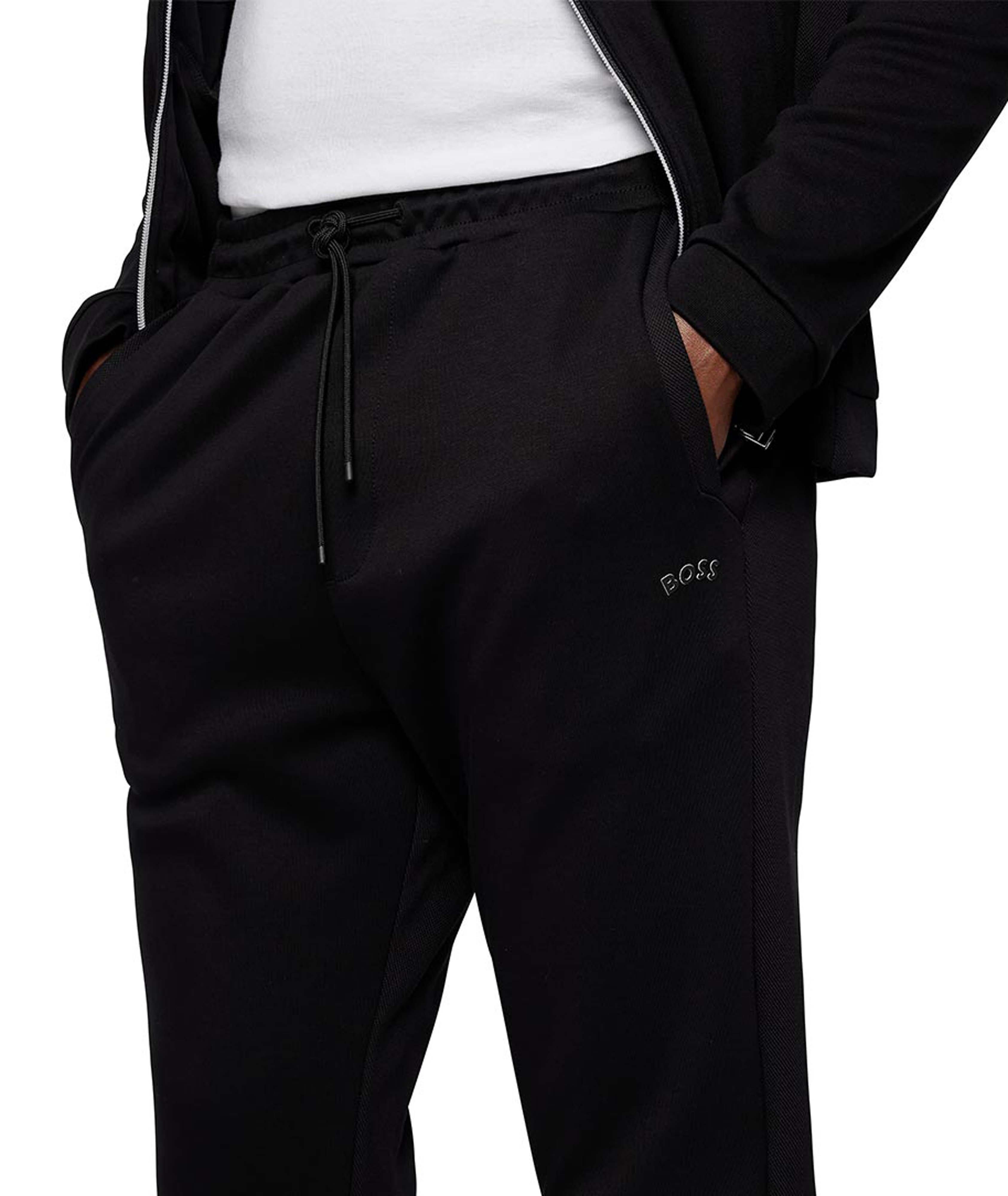 Curved Logo Cotton Trackpants