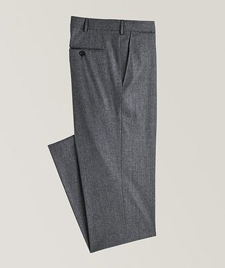 ZEGNA Sartorial Stretch-Wool Flannel Dress Pants
