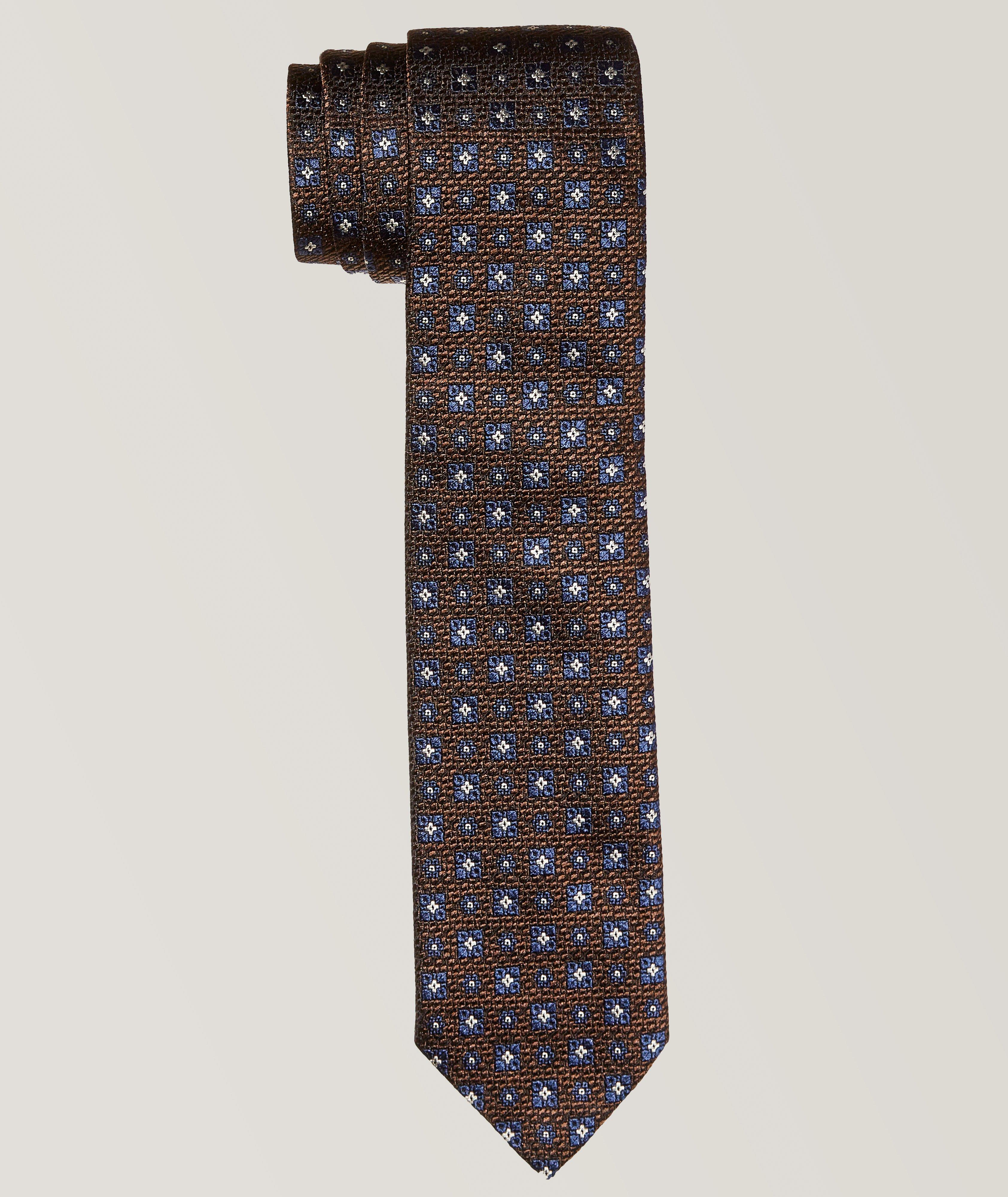 Light Brown Doppia Silk Tie image 0