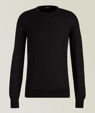ZEGNA Casheta Light Knit Cashmere-Silk Crewneck Sweater