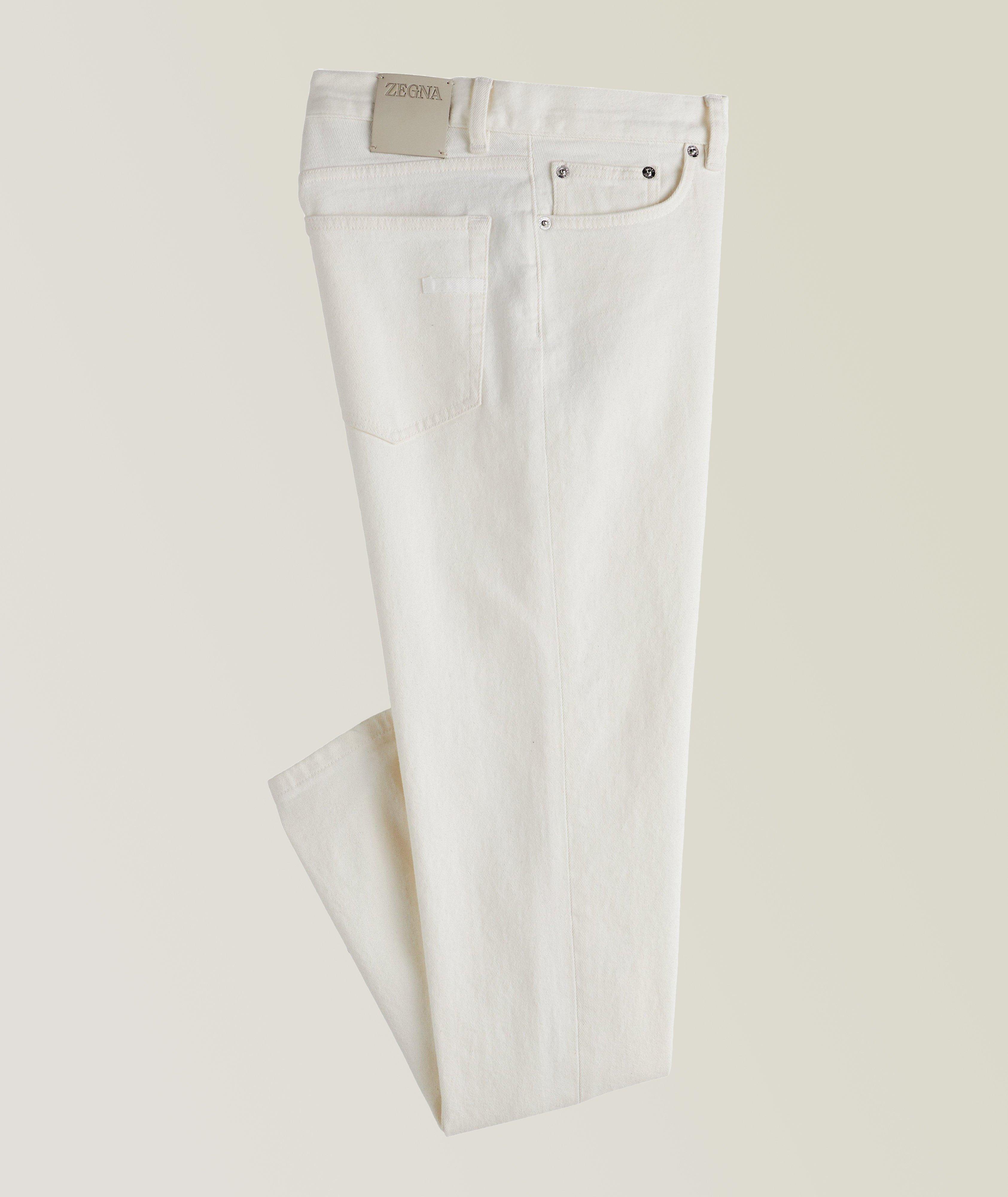 City Stretch-Cotton Five-Pocket Jeans image 0