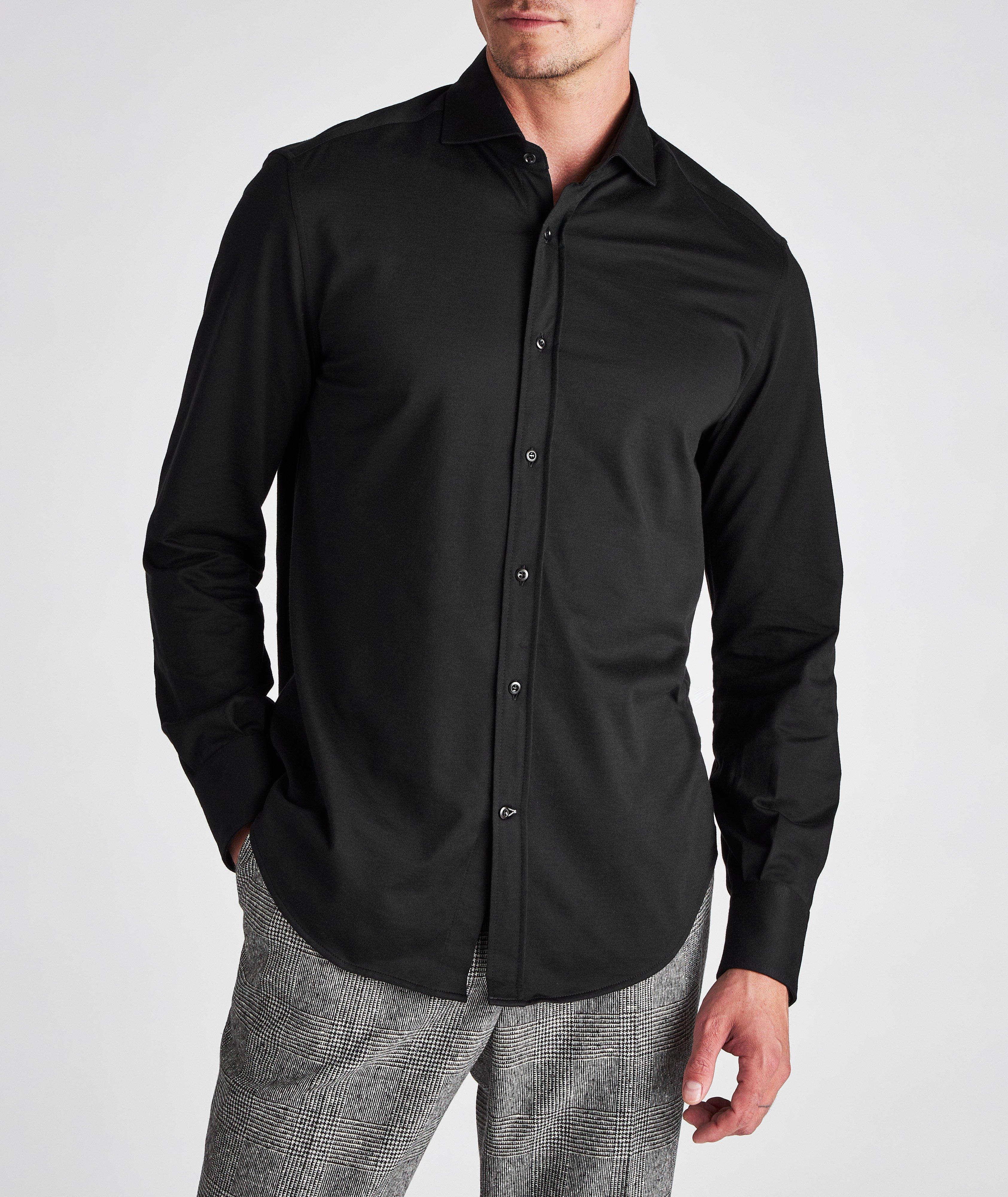 Chemise décontractée en coton piqué image 1