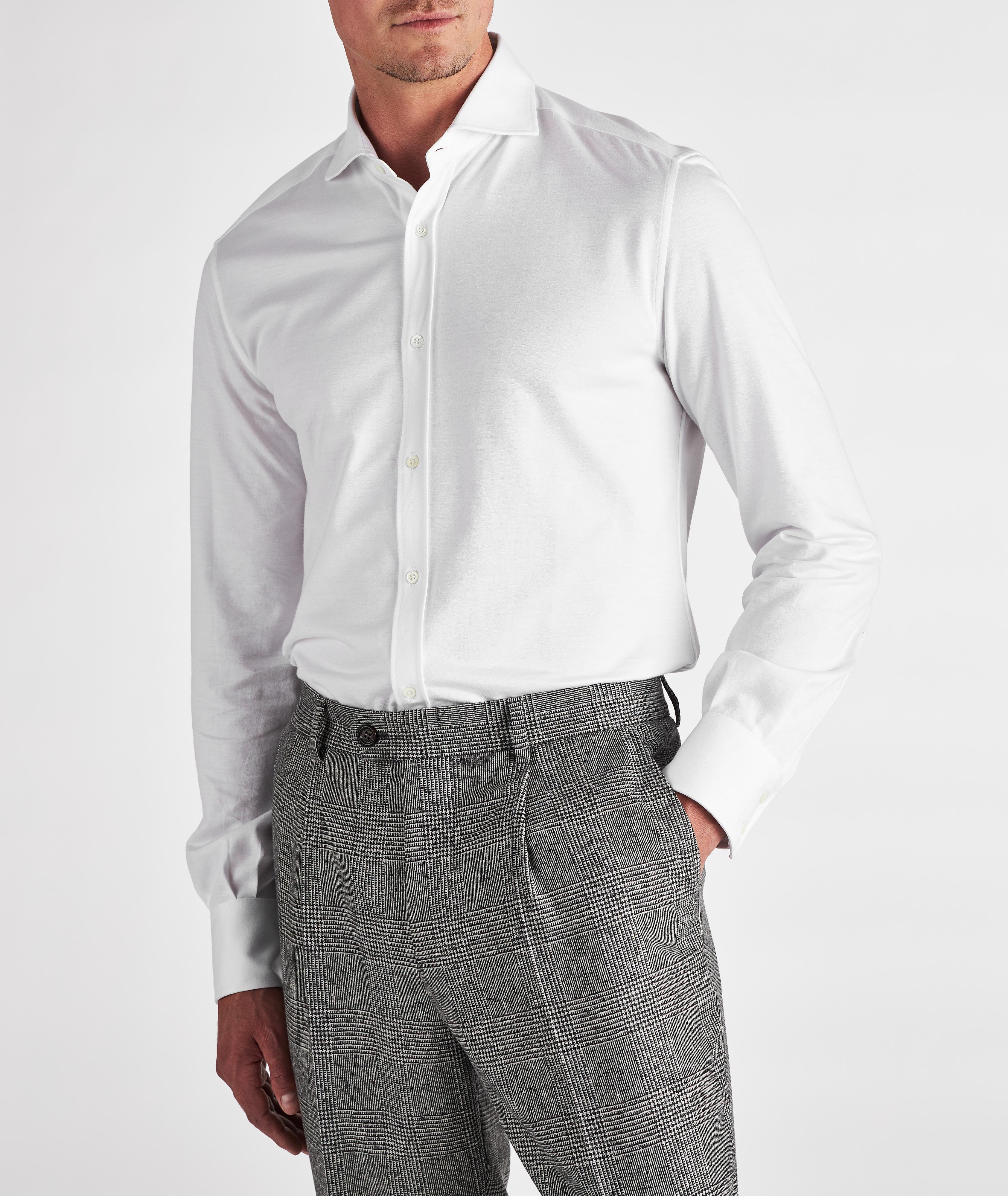 Chemise décontractée en coton piqué image 2