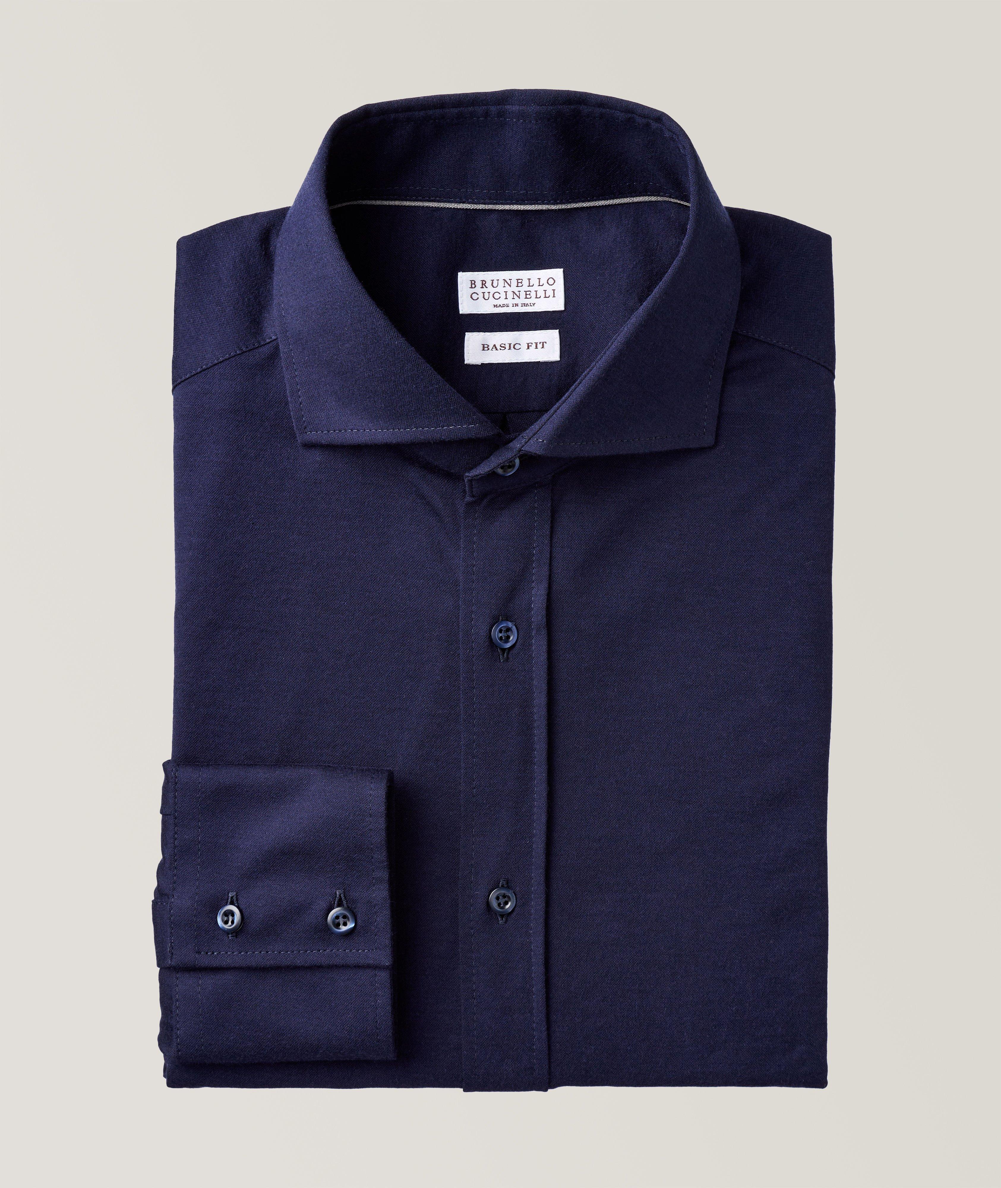 Long-Sleeve Cotton Piqué Sport Shirt image 0