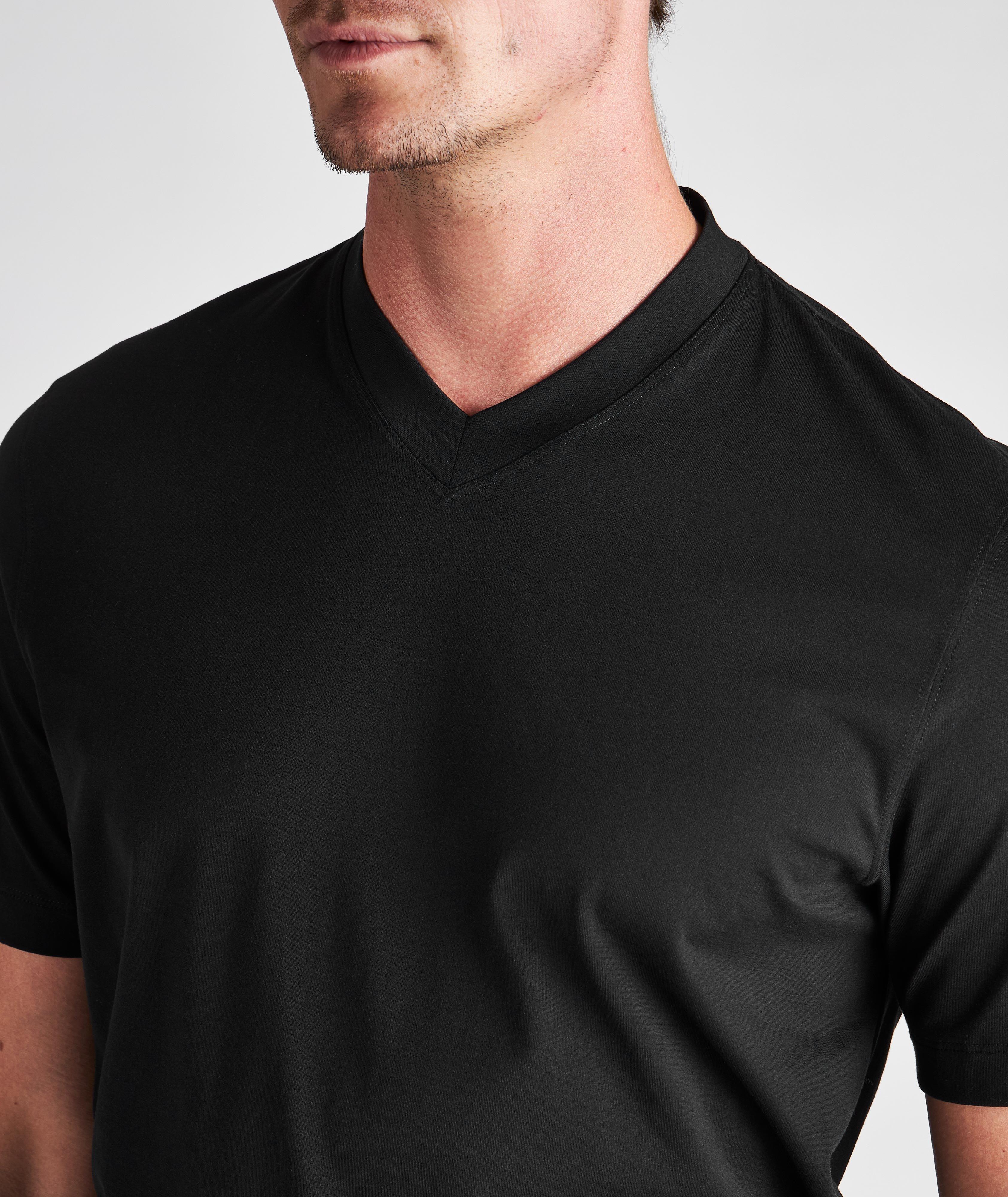 V-Neck Cotton T-Shirt image 3