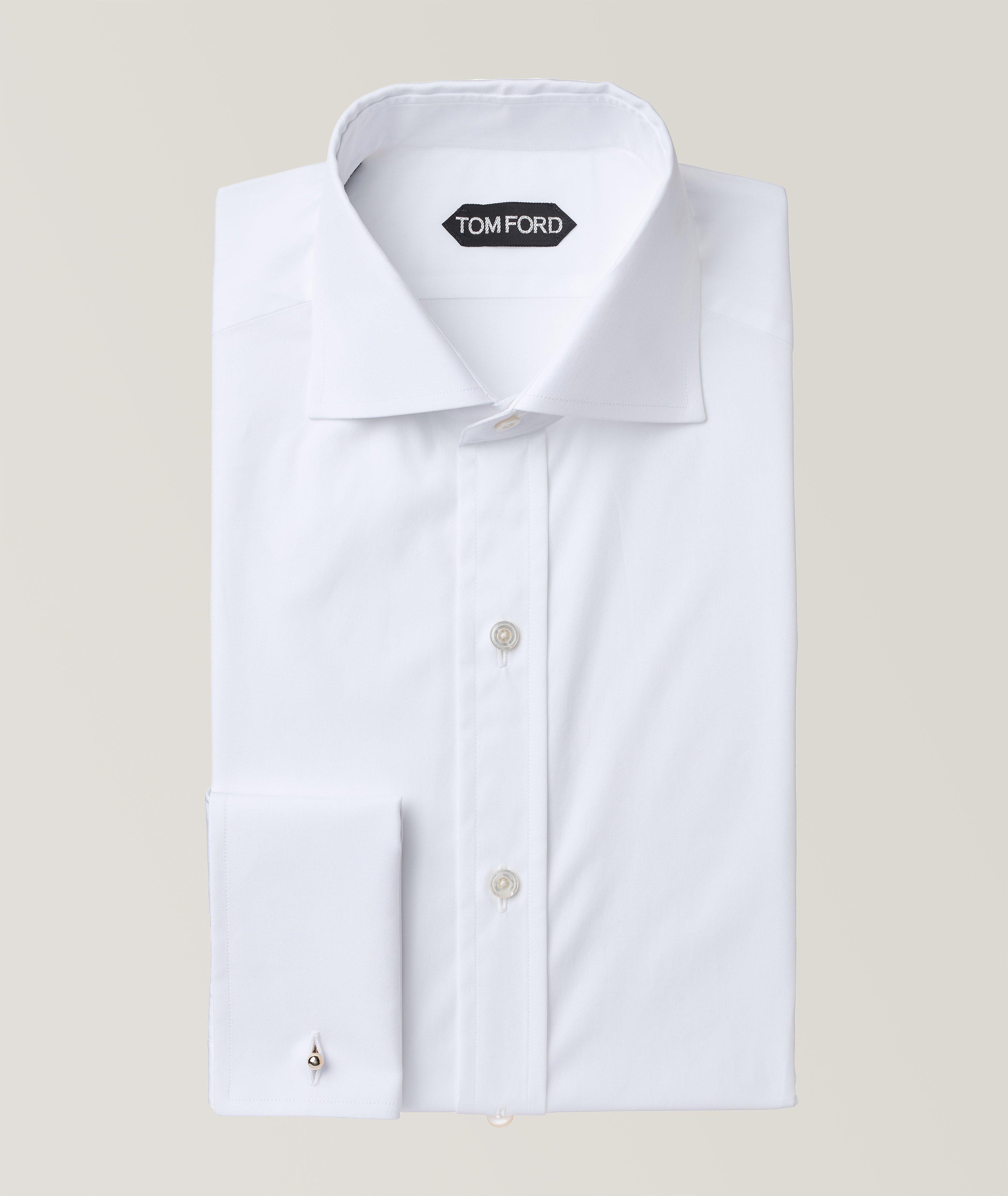 Chemise habillée aux poignets français de coupe amincie image 0