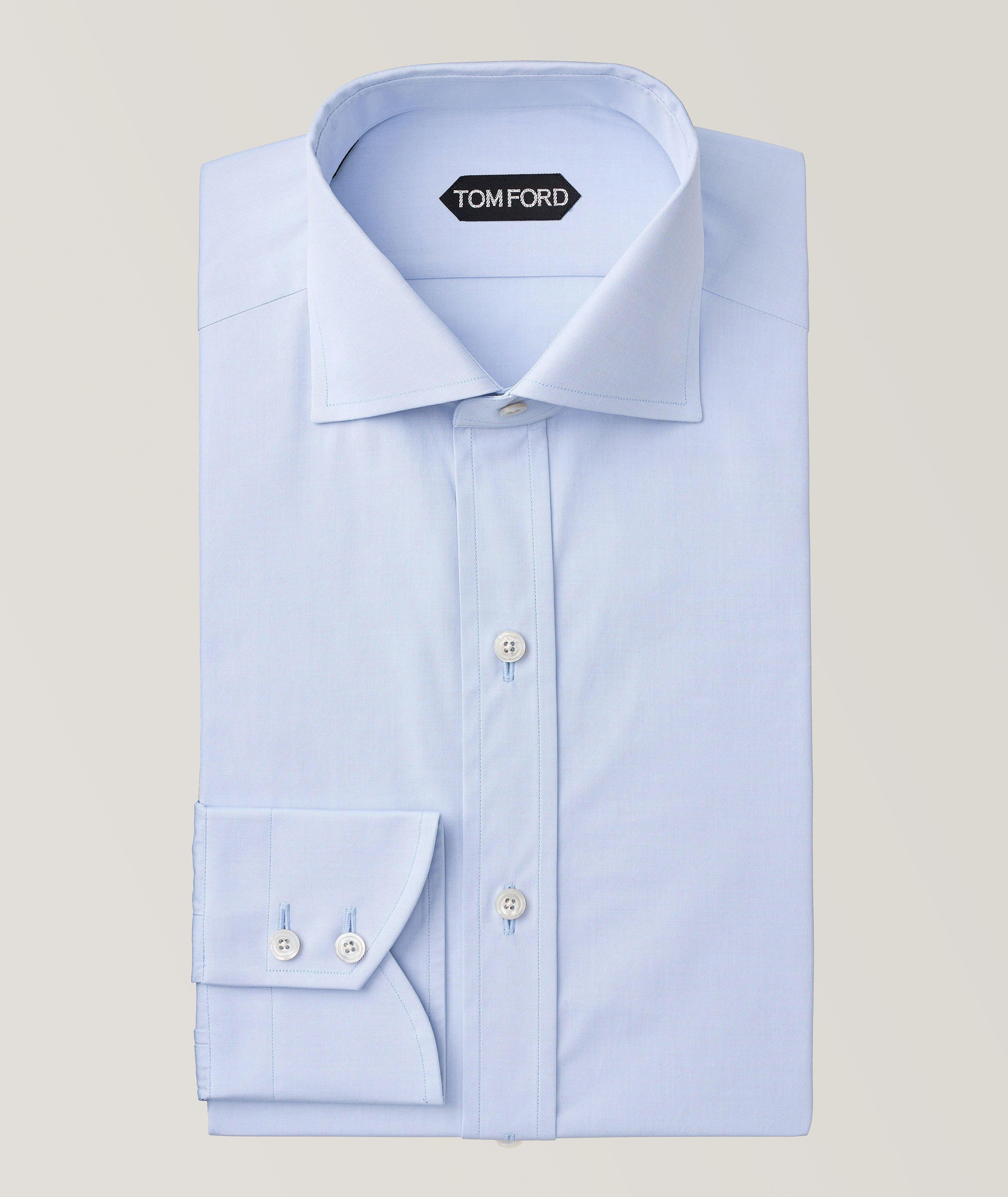 Slim-Fit Cotton Poplin Dress Shirt image 0