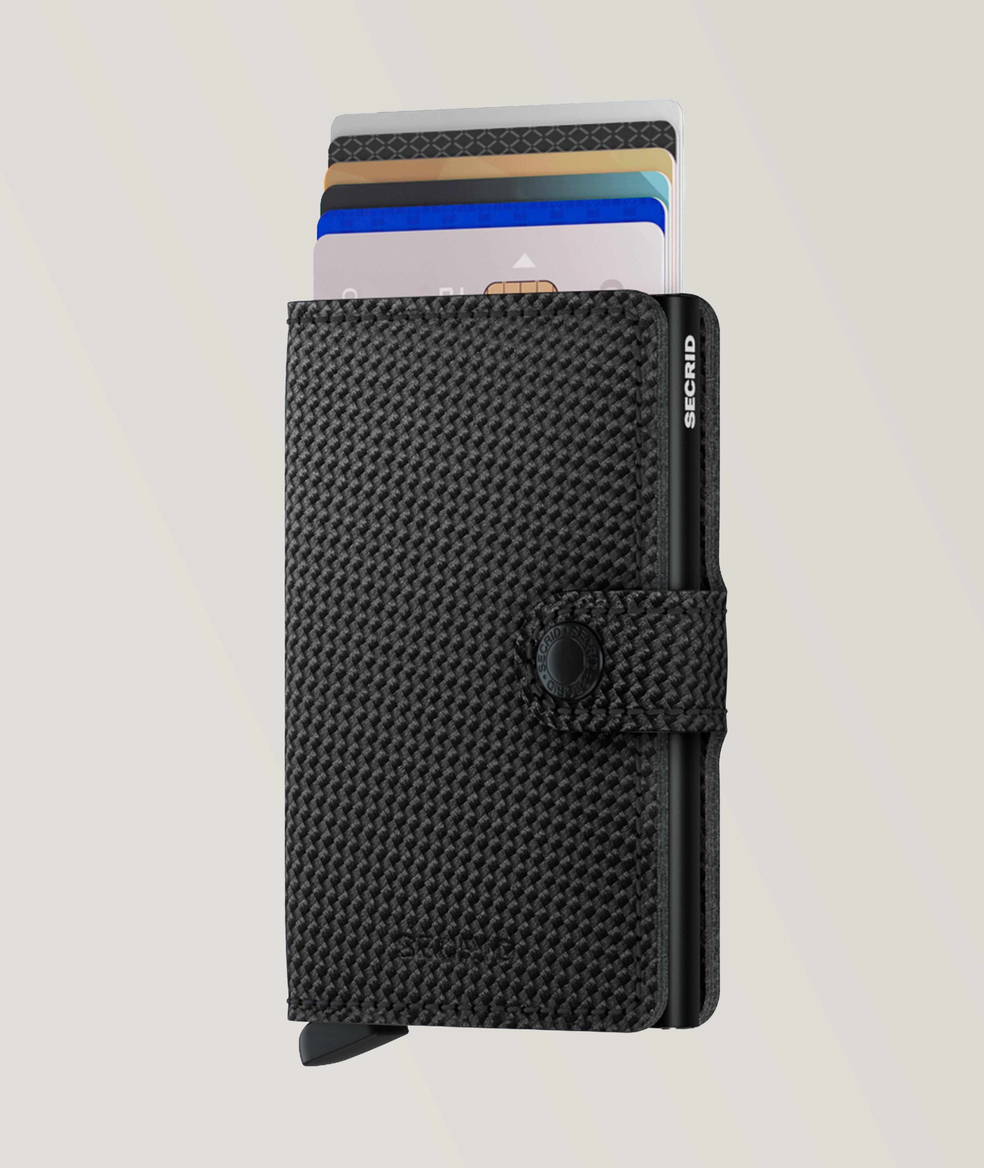 Basket-Woven Leather Miniwallet image 4