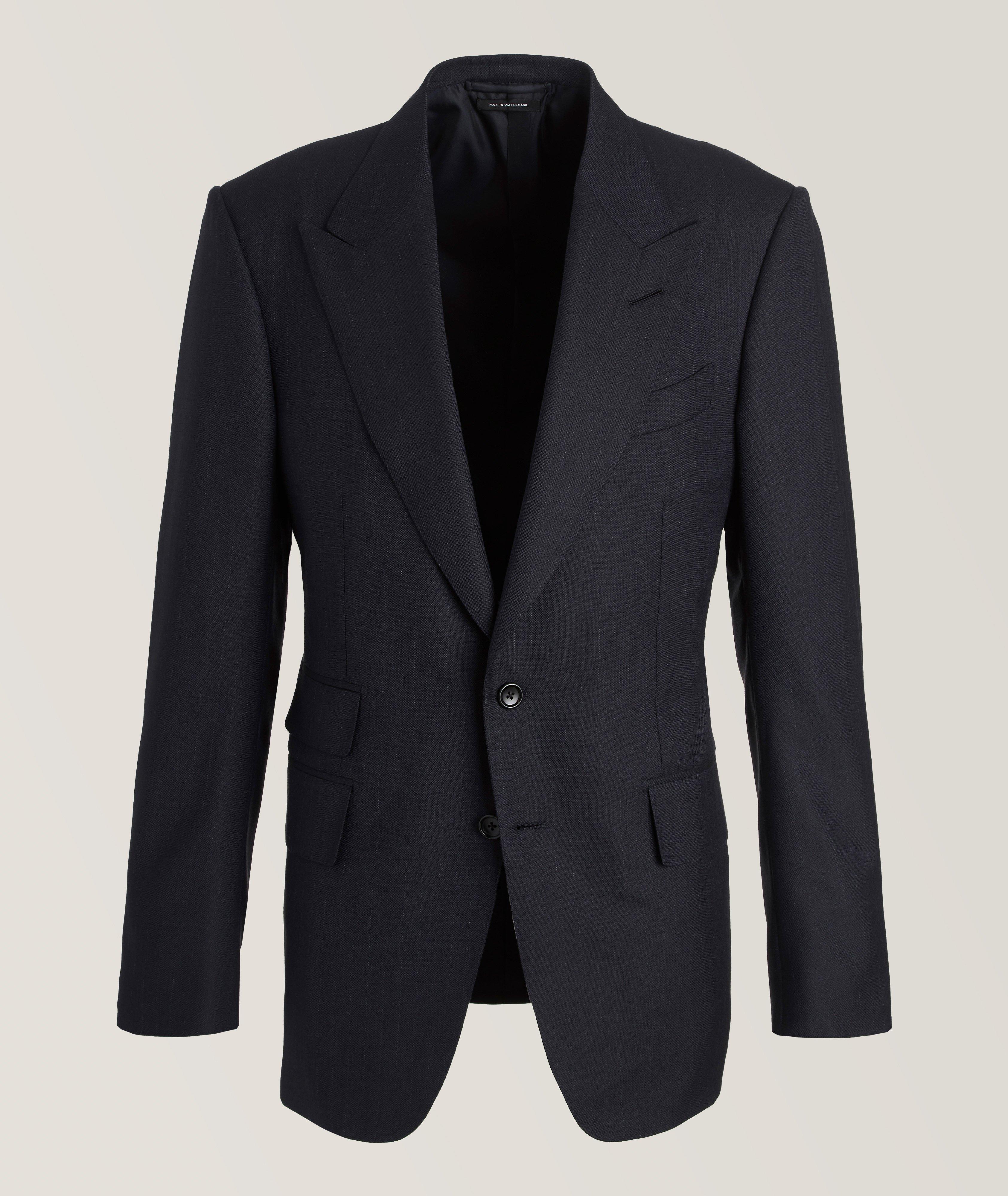 Shelton Pinstripe Wool Suit image 0